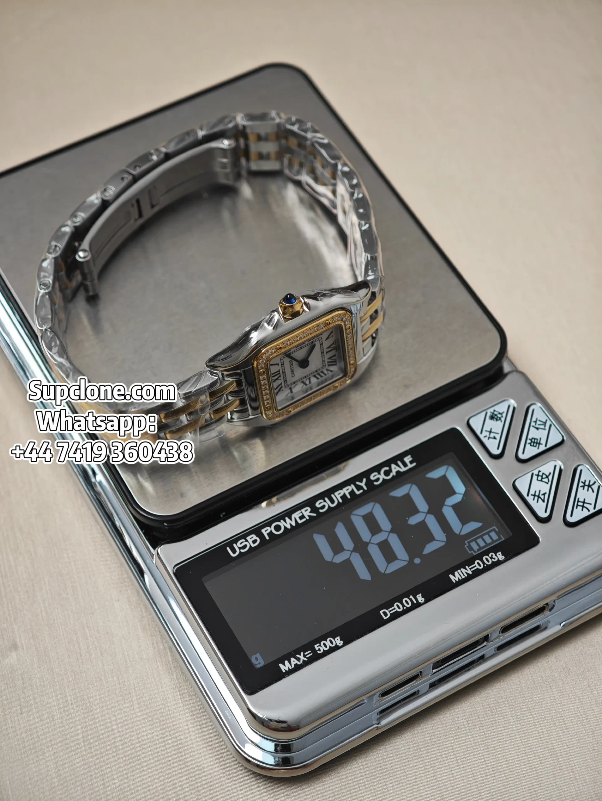 Cartier Super Clone Watches 11 Panthere W3PN0007 Two Tone Diamond (19) Cartier Super Clone Watches 1:1 Panthere W3PN0007 Two Tone Diamond
