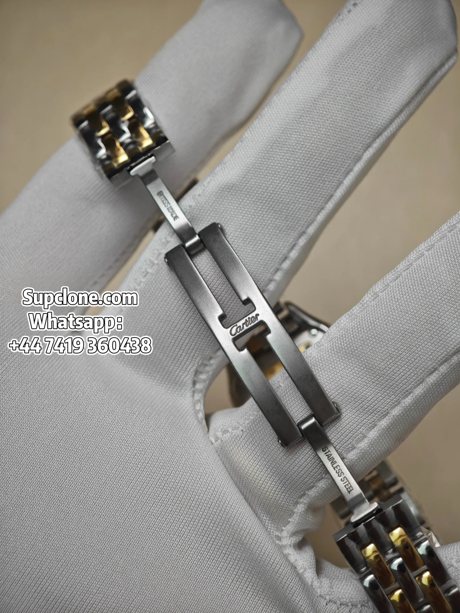 Cartier Super Clone Watches 11 Panthere W3PN0007 Two Tone Diamond (4) Cartier Super Clone Watches 1:1 Panthere W3PN0007 Two Tone Diamond
