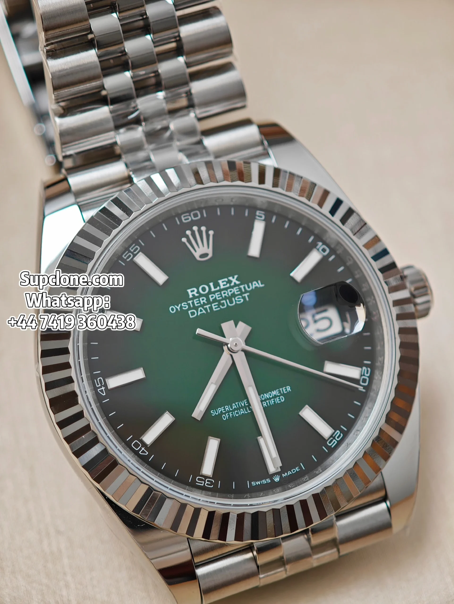 Rolex Super Clone Watches 1:1 DateJust 41 m126334 Smoked Green