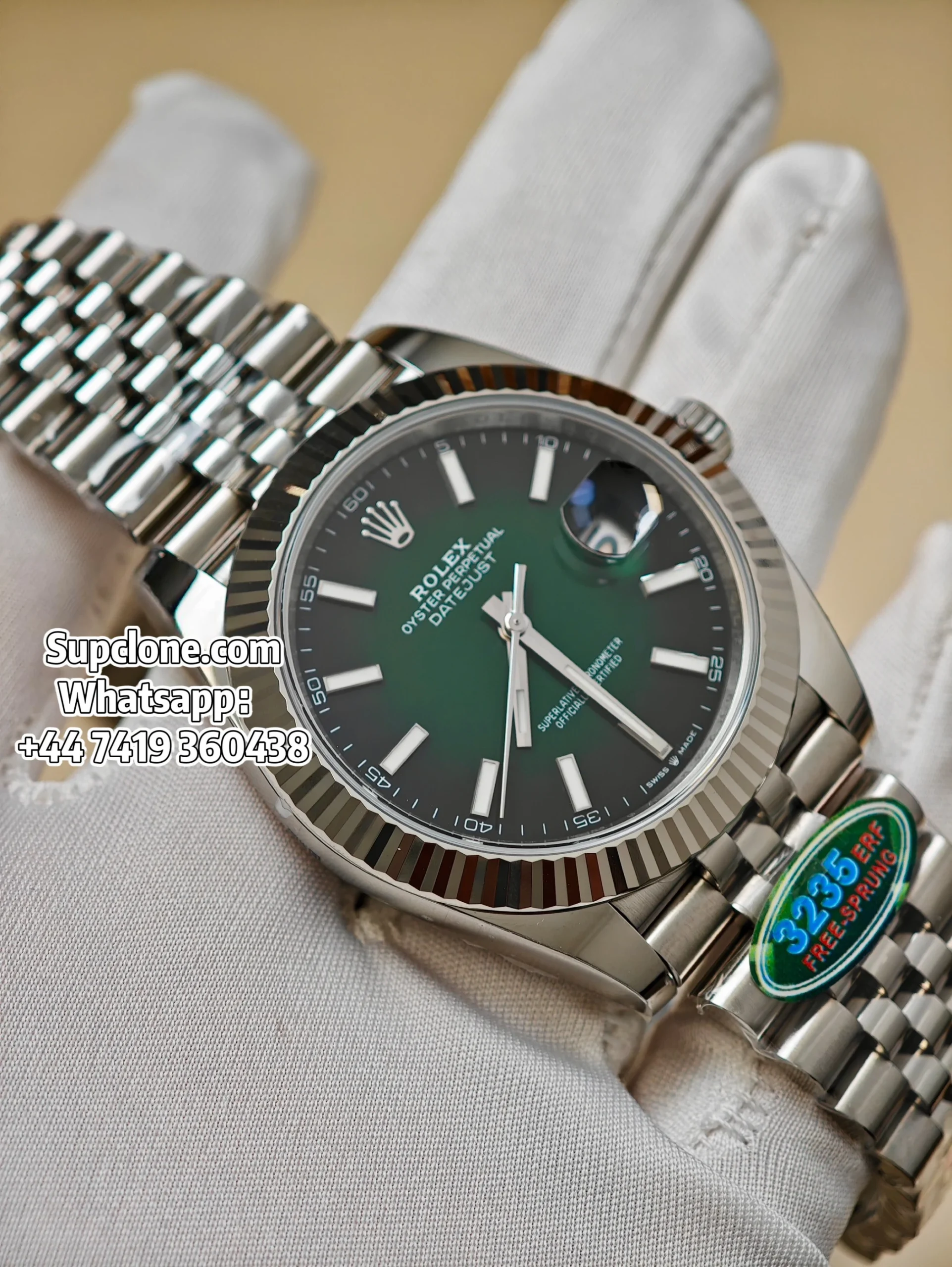 Rolex Super Clone Watches 1:1 DateJust 41 m126334 Smoked Green