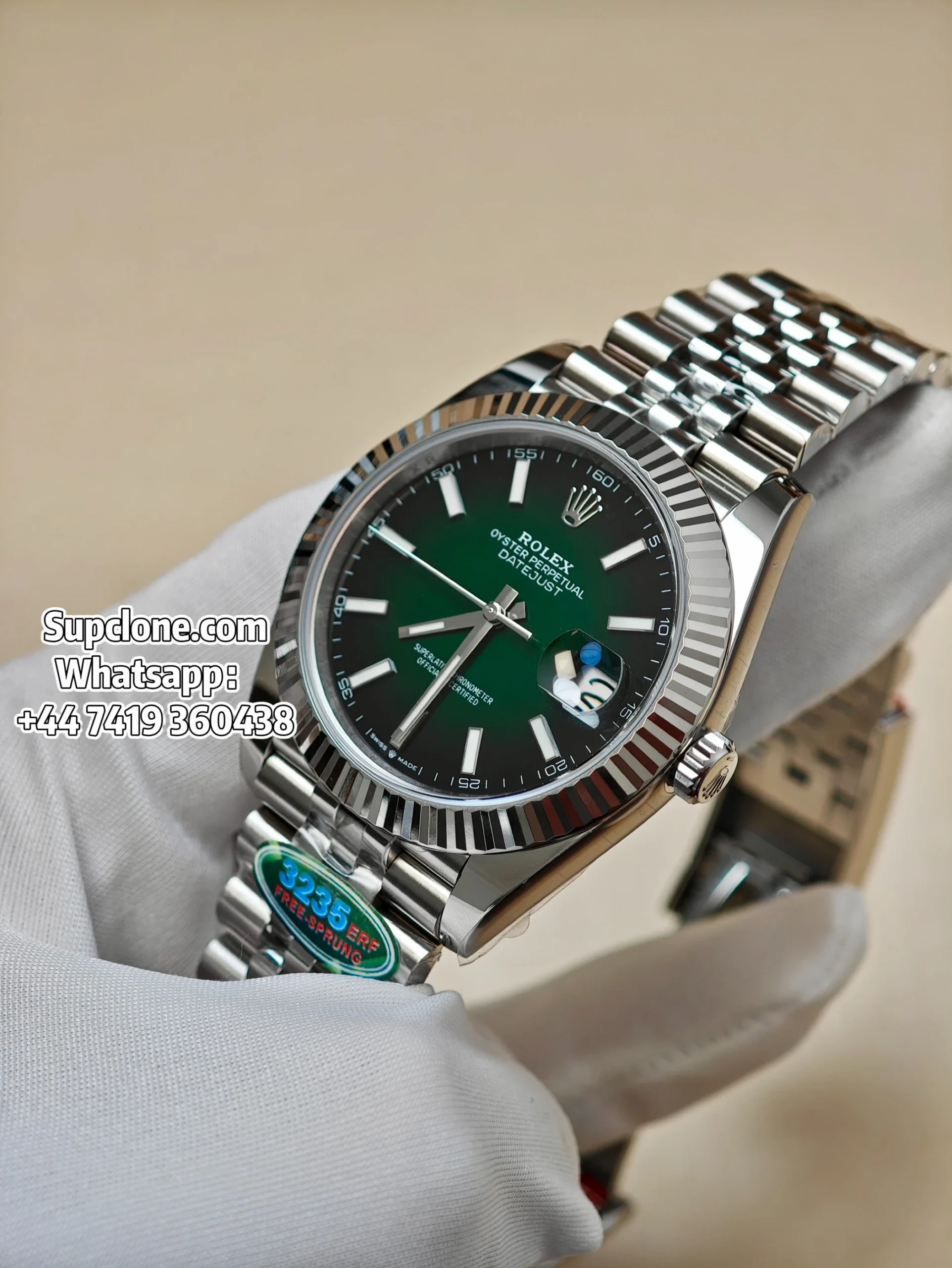 Rolex Super Clone Watches 1:1 DateJust 41 m126334 Smoked Green