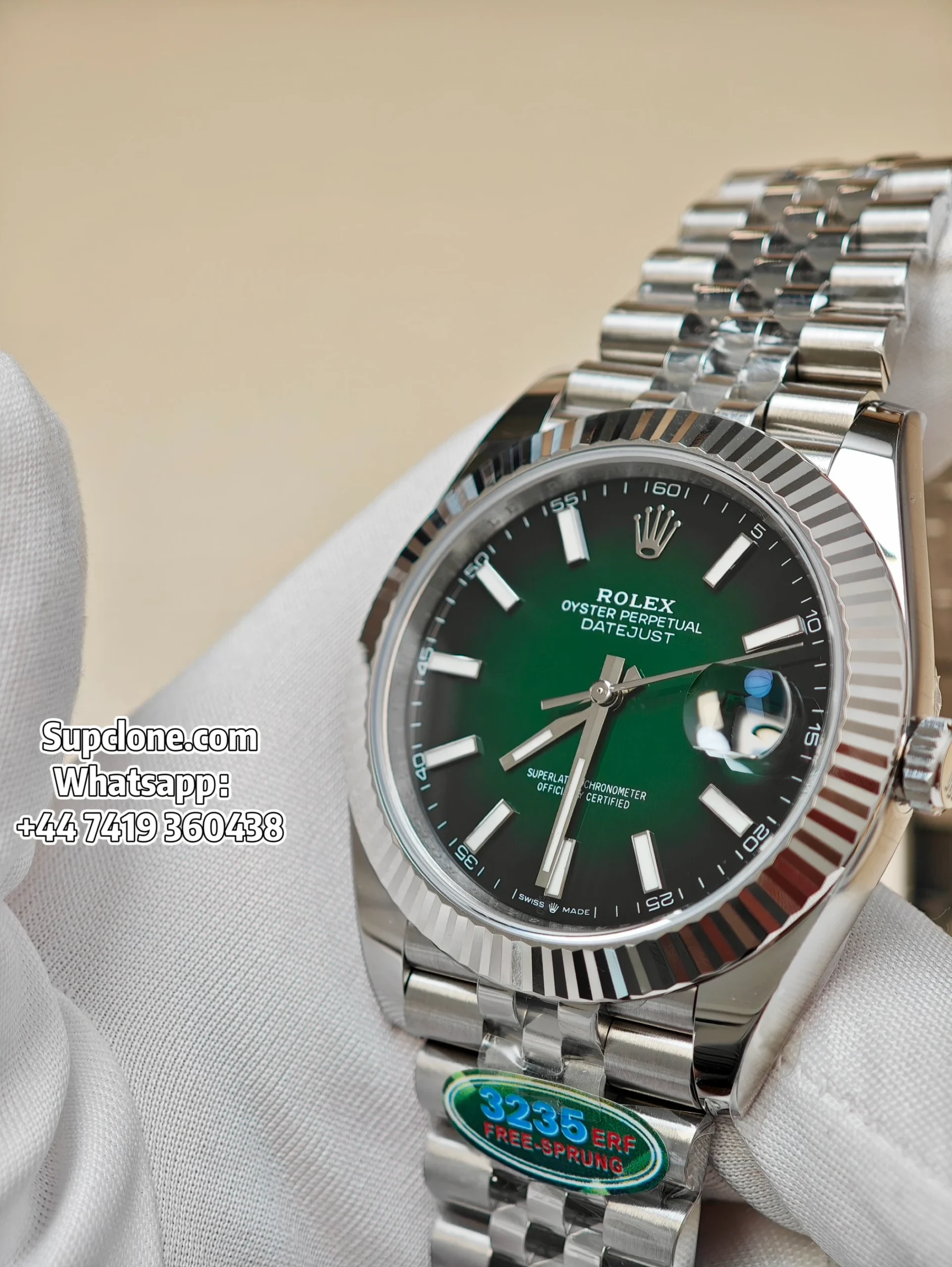 Rolex Super Clone Watches 1:1 DateJust 41 m126334 Smoked Green
