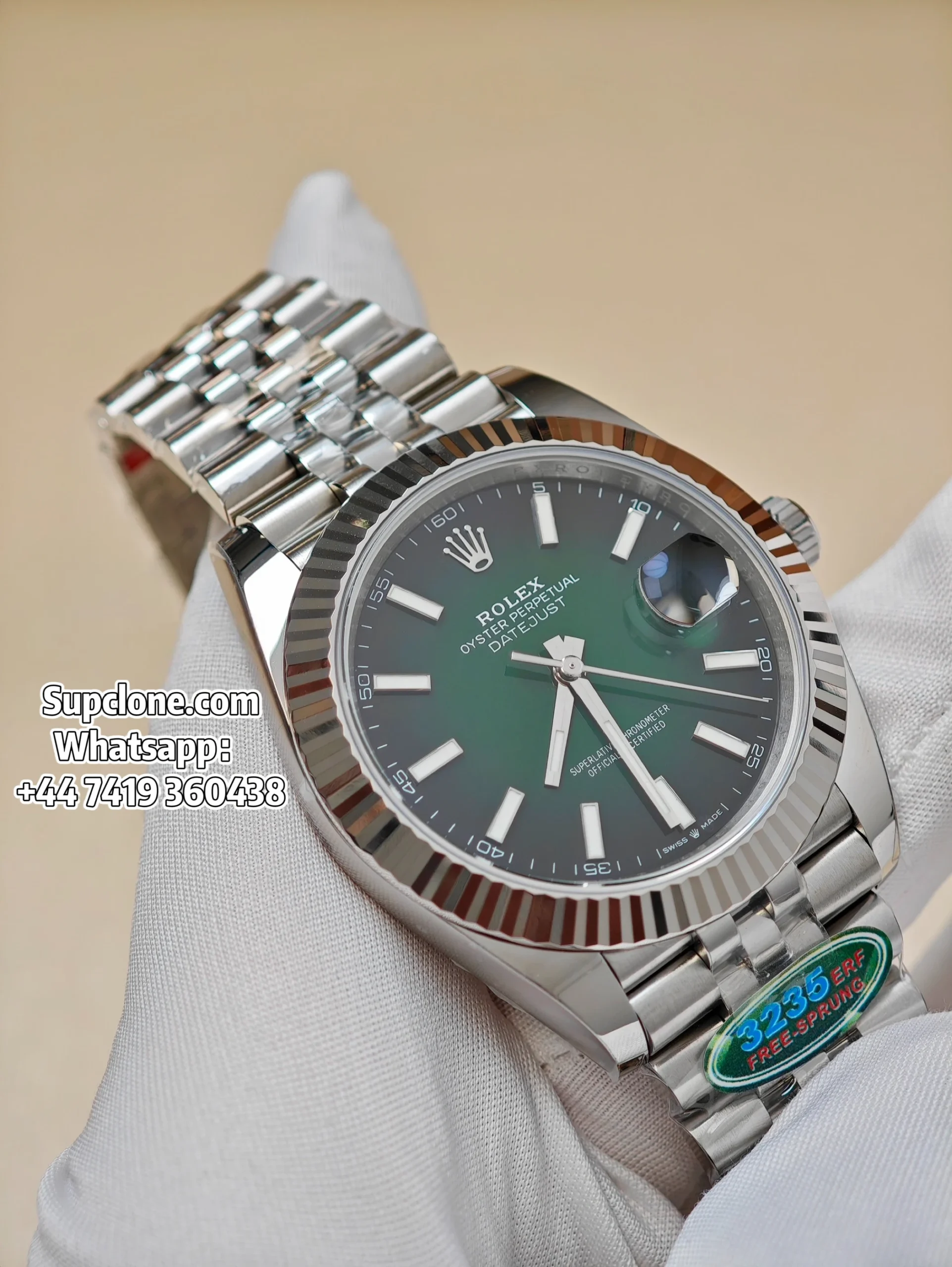 Rolex Super Clone Watches 1:1 DateJust 41 m126334 Smoked Green