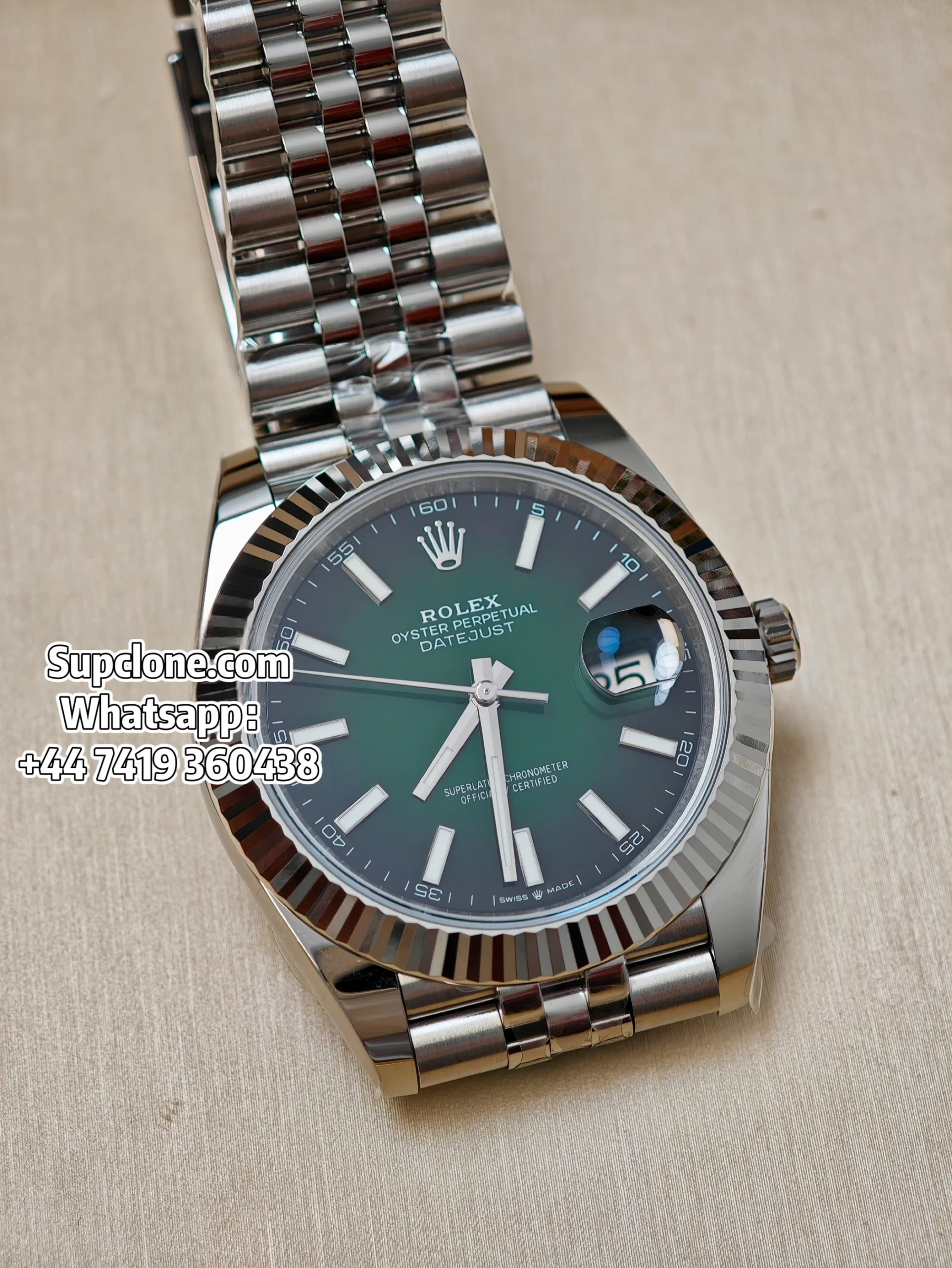 Rolex Super Clone Watches 1:1 DateJust 41 m126334 Smoked Green