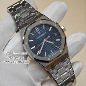 Audemars Piguet Super Clone 11 Royal Oak 15500 Blue Dial (1) Audemars Piguet Super Clone 1:1 Royal Oak 15500 Blue Dial