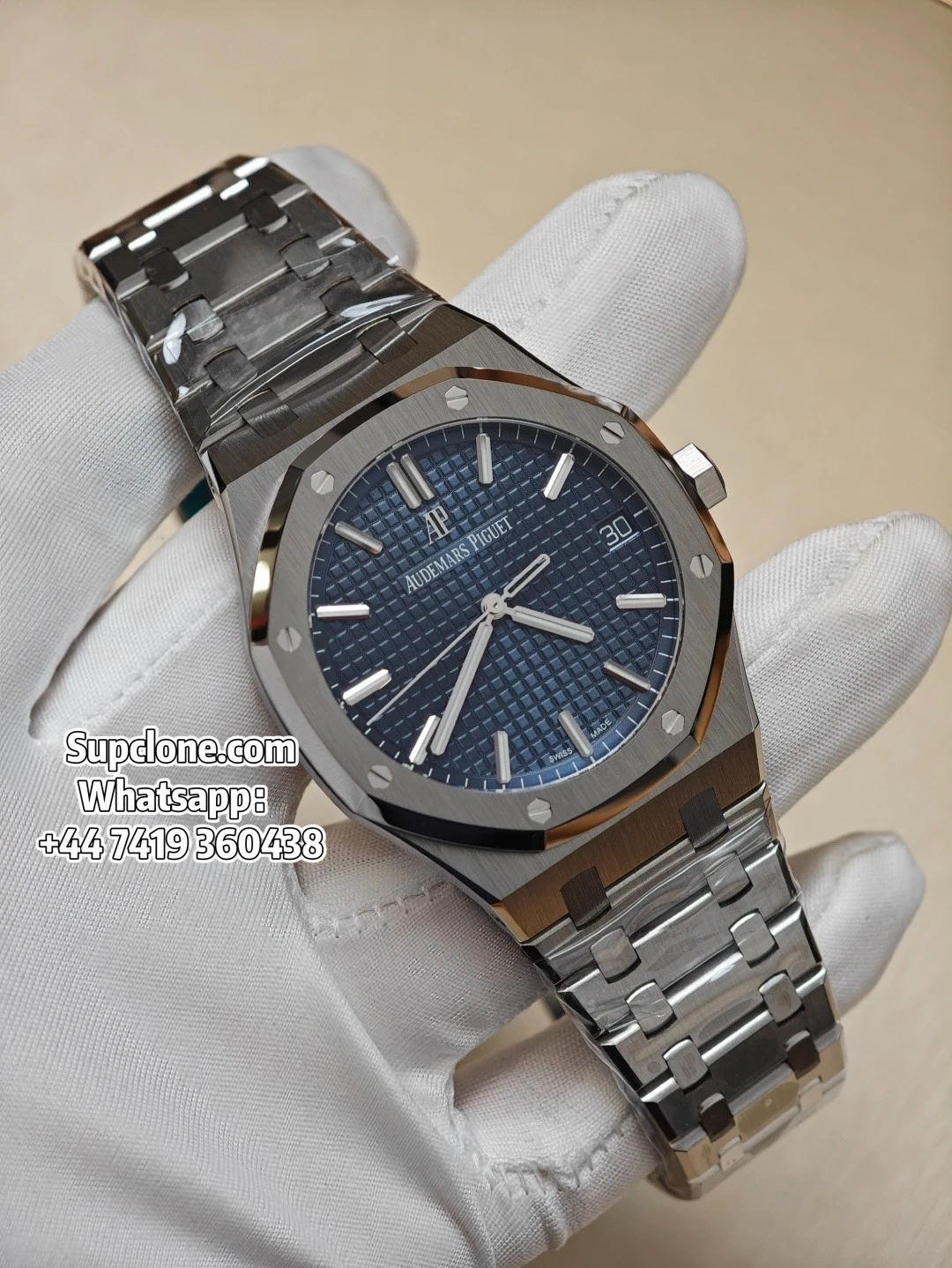 Audemars Piguet Super Clone 11 Royal Oak 15500 Blue Dial (1) Audemars Piguet Super Clone 1:1 Royal Oak 15500 Blue Dial
