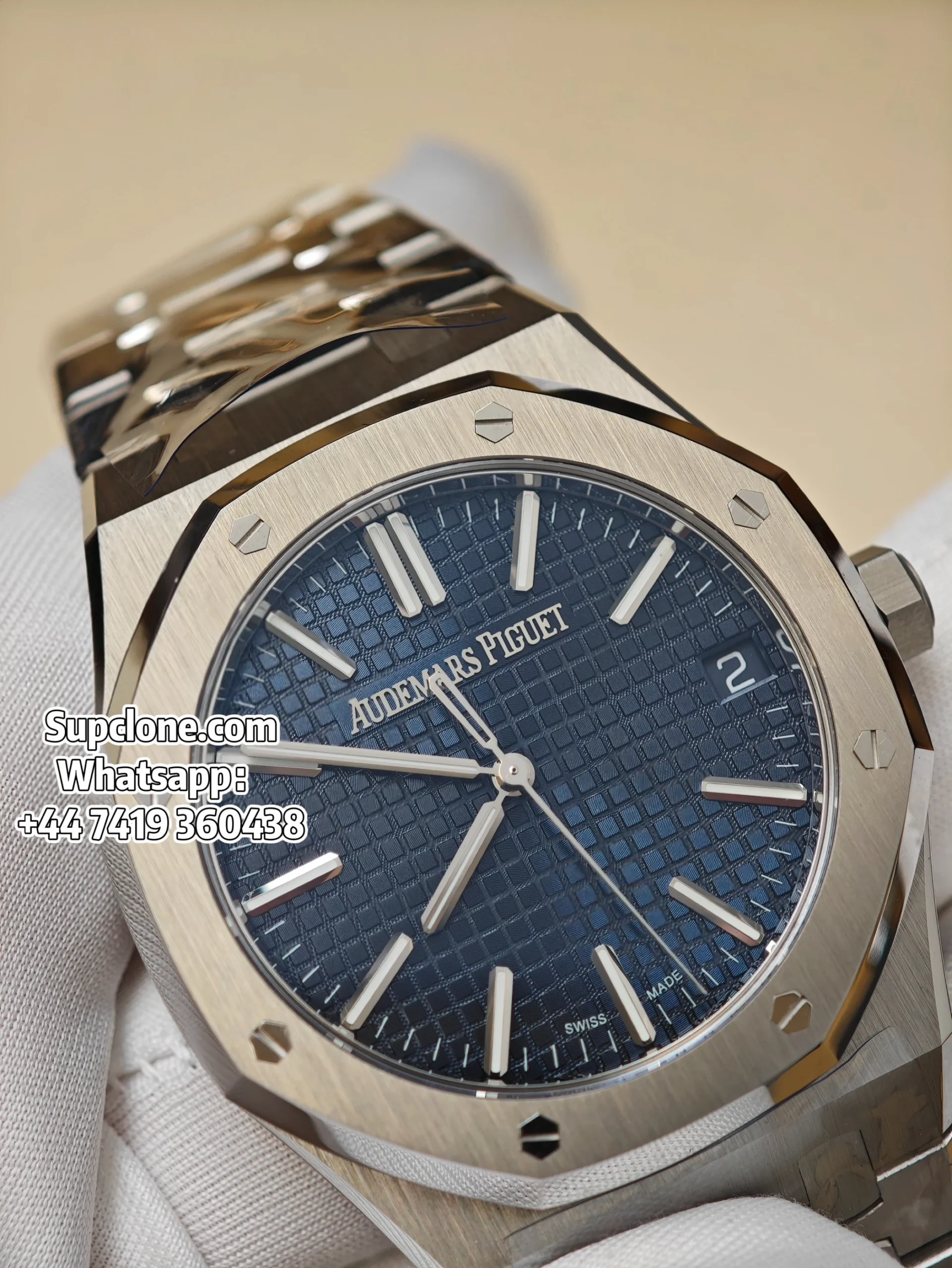 Audemars Piguet Super Clone 11 Royal Oak 15510 Blue Dial 41MM (23) Audemars Piguet Super Clone 1:1 Royal Oak 15510 Blue Dial 41MM