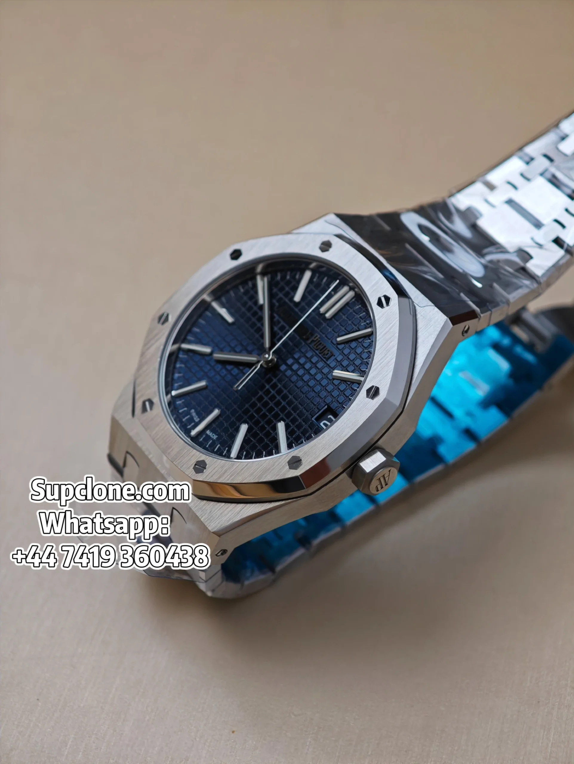 Audemars Piguet Super Clone 11 Royal Oak 15510 Blue Dial 41MM (28) Audemars Piguet Super Clone 1:1 Royal Oak 15510 Blue Dial 41MM