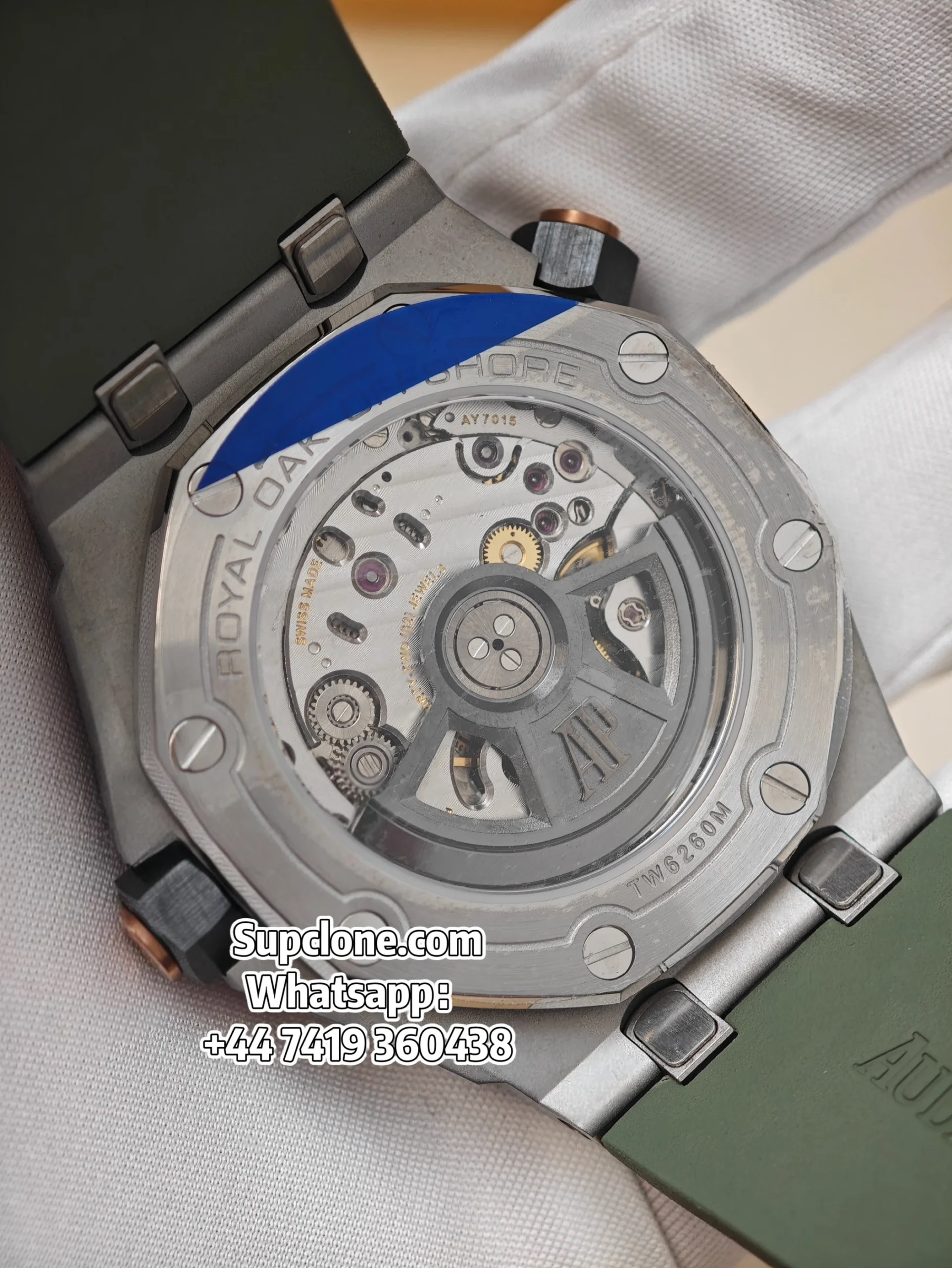 Audemars Piguet Super Clone 11 Royal Oak Offshore 15720 Green Dial (8) Audemars Piguet Super Clone 1:1 Royal Oak Offshore 15720 Green Dial