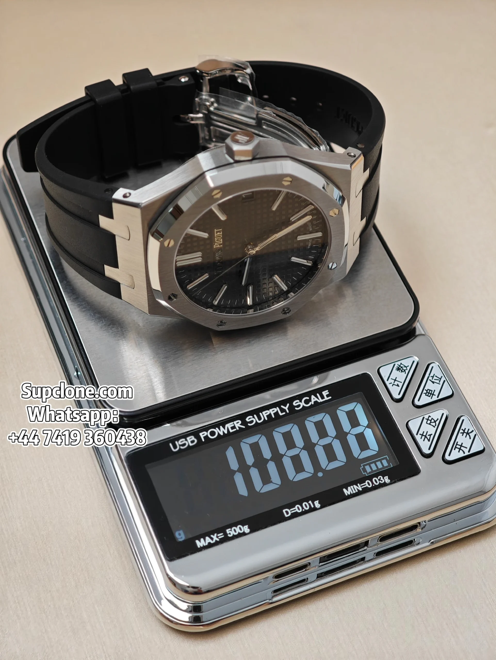 Audemars Piguet Super Clone Royal Oak 15510 Green Dial Black Rubber Strap (11) Audemars Piguet Super Clone Royal Oak 15510 Green Dial Black Rubber Strap