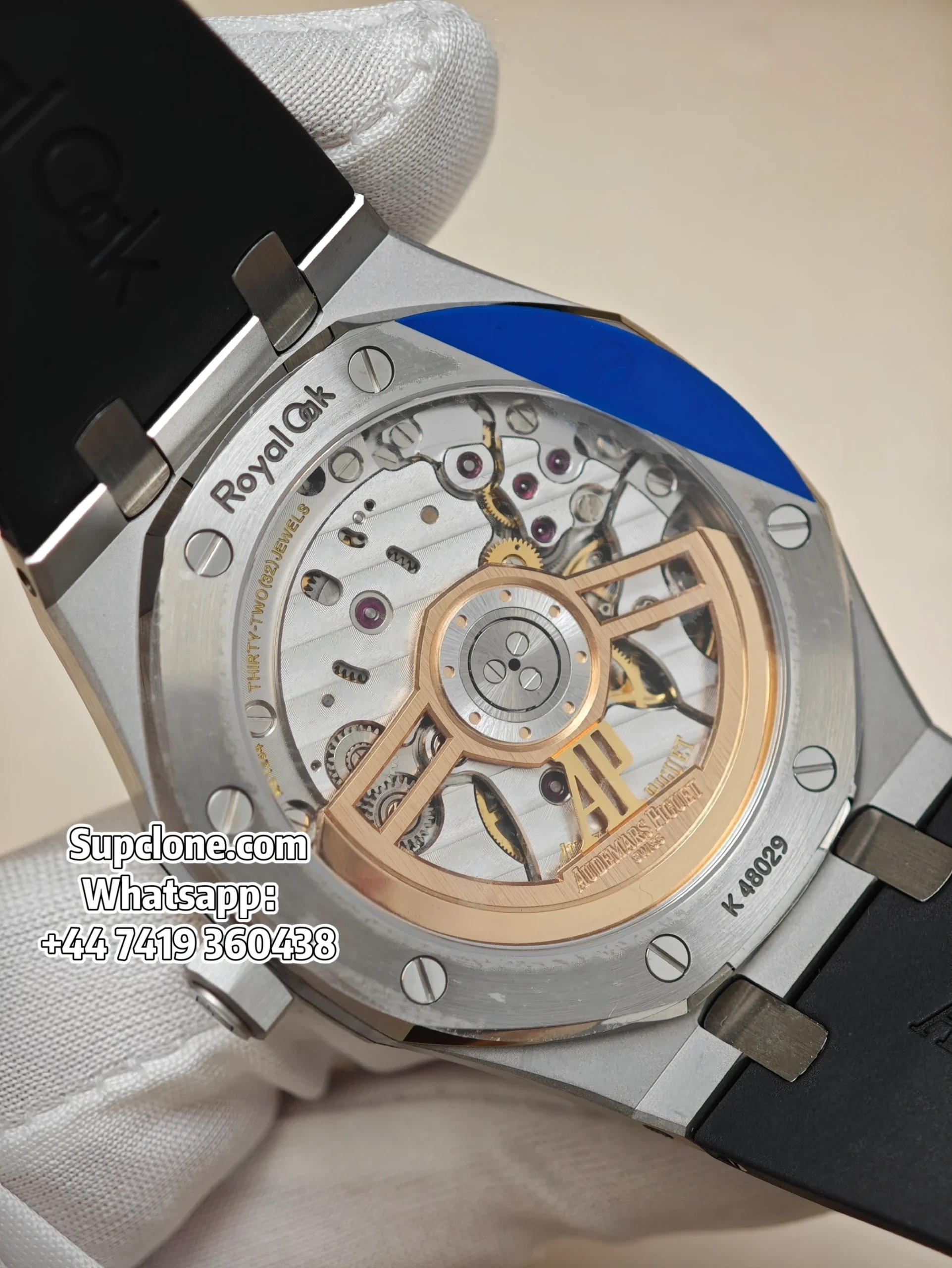 Audemars Piguet Super Clone Royal Oak 15510 Green Dial Black Rubber Strap (4) Audemars Piguet Super Clone Royal Oak 15510 Green Dial Black Rubber Strap