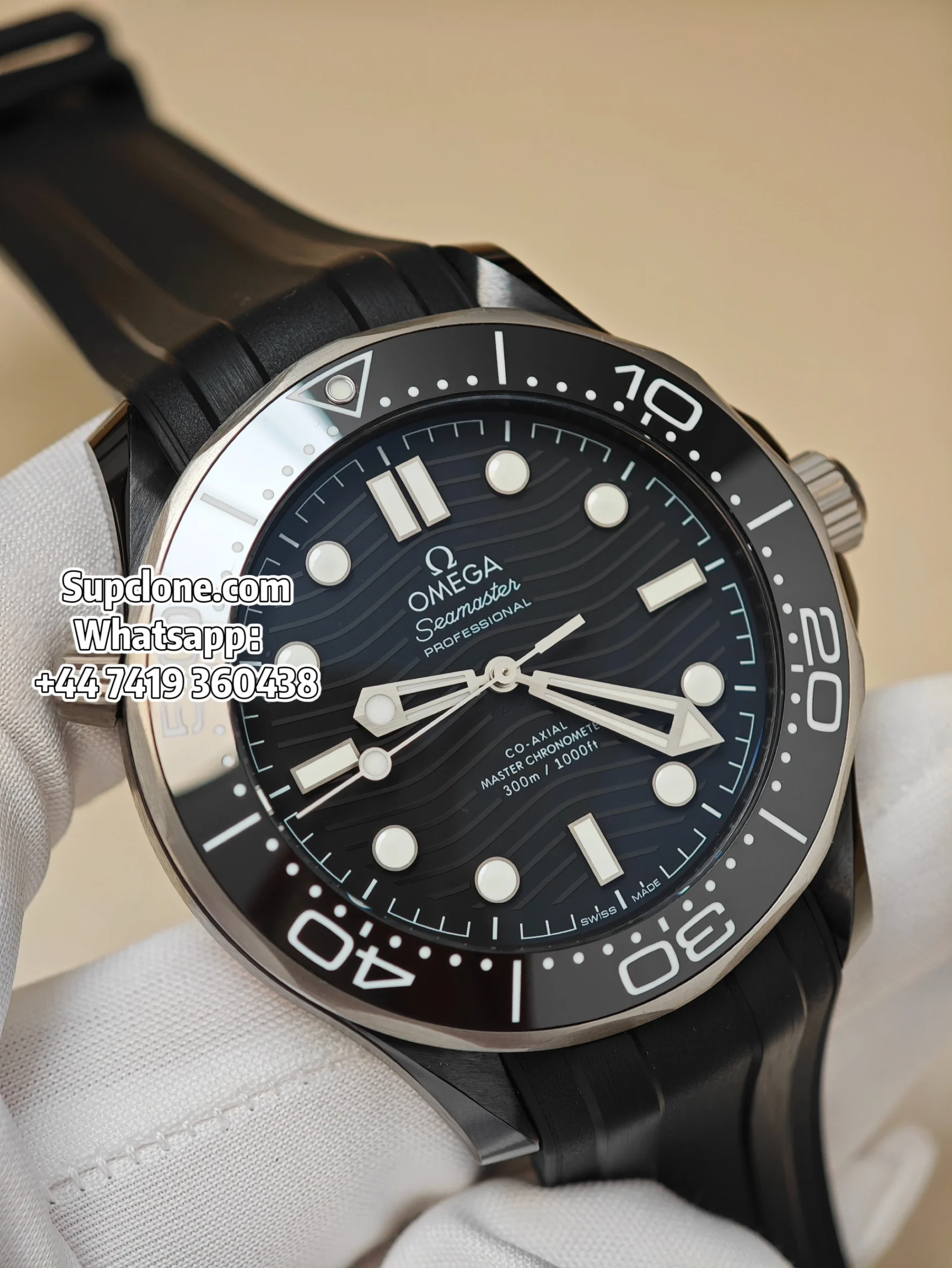 Omega Super Clone Seamaster Diver 300M 43.5mm Titanium Ceramic