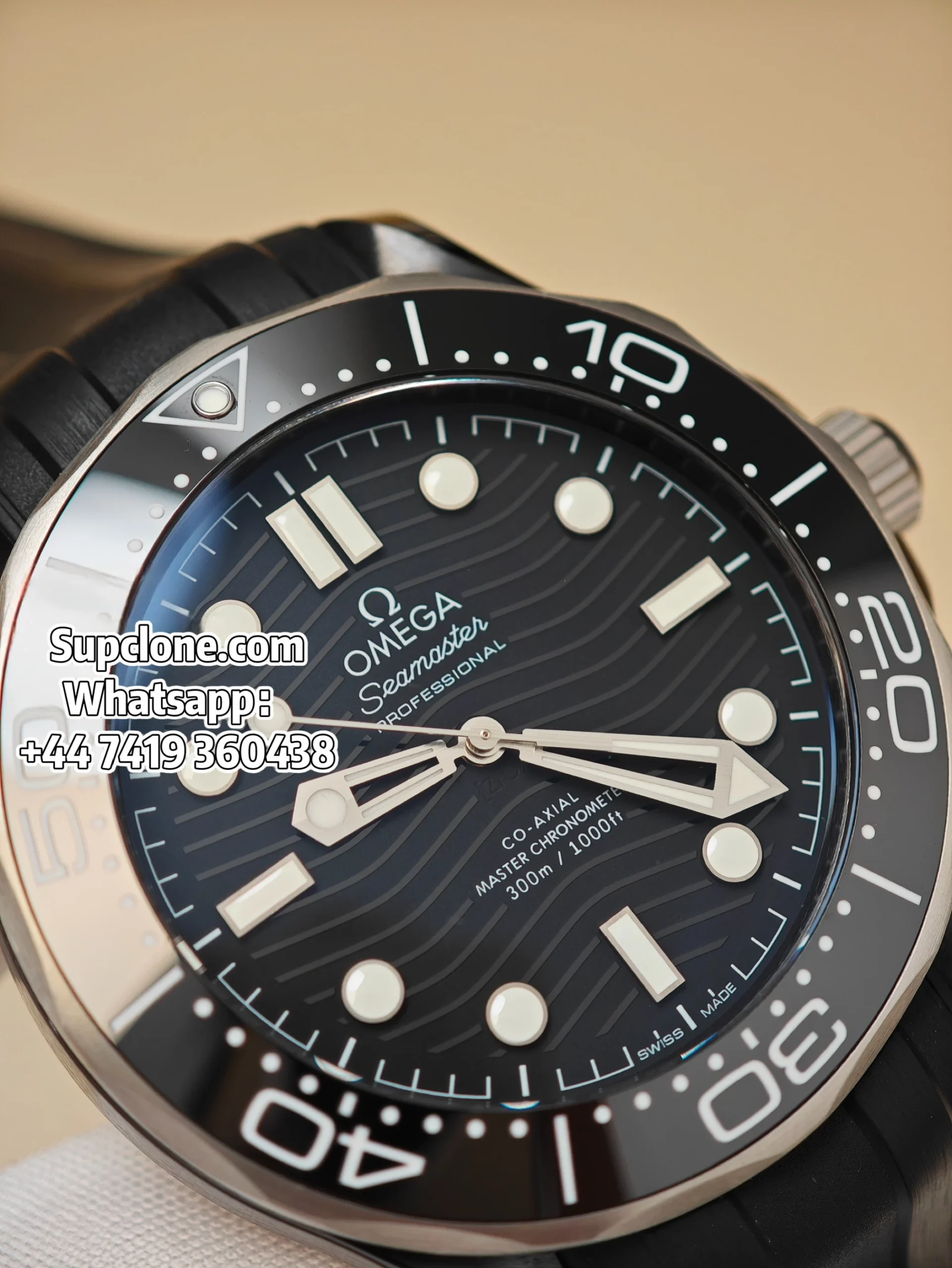 Omega Super Clone Seamaster Diver 300M 43.5mm Titanium Ceramic