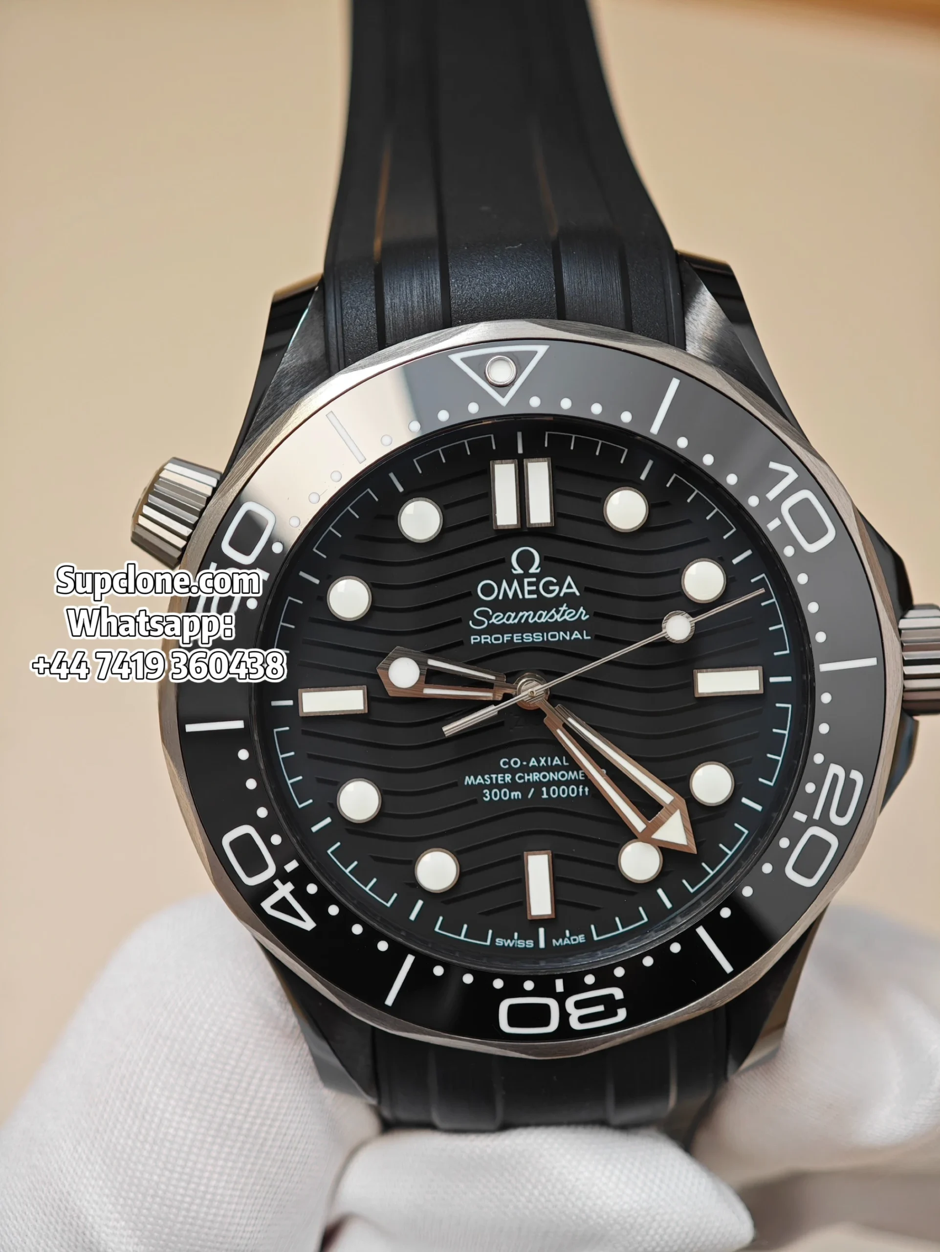 Omega Super Clone Seamaster Diver 300M 43.5mm Titanium Ceramic