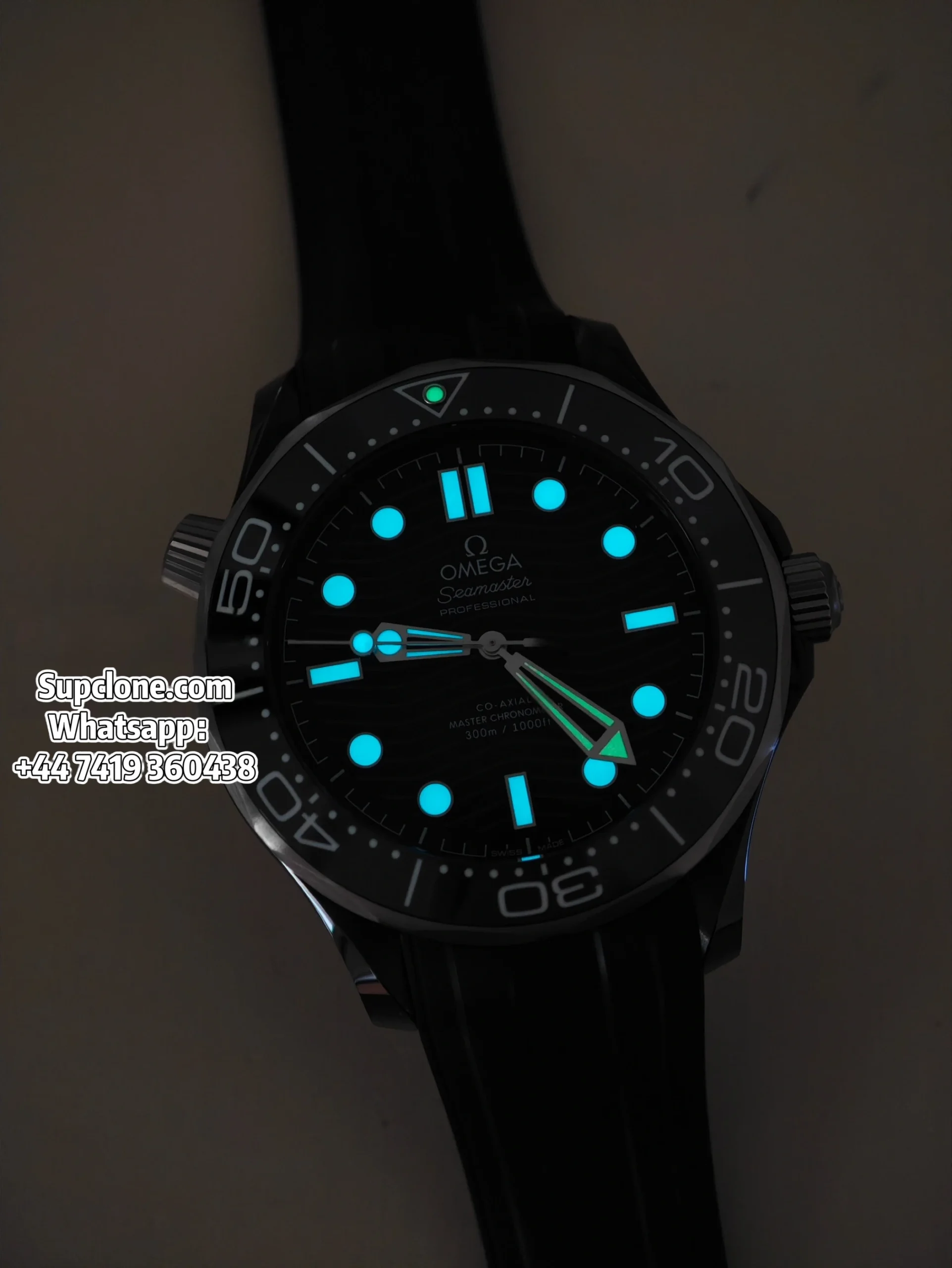 Omega Super Clone Seamaster Diver 300M 43.5mm Titanium Ceramic
