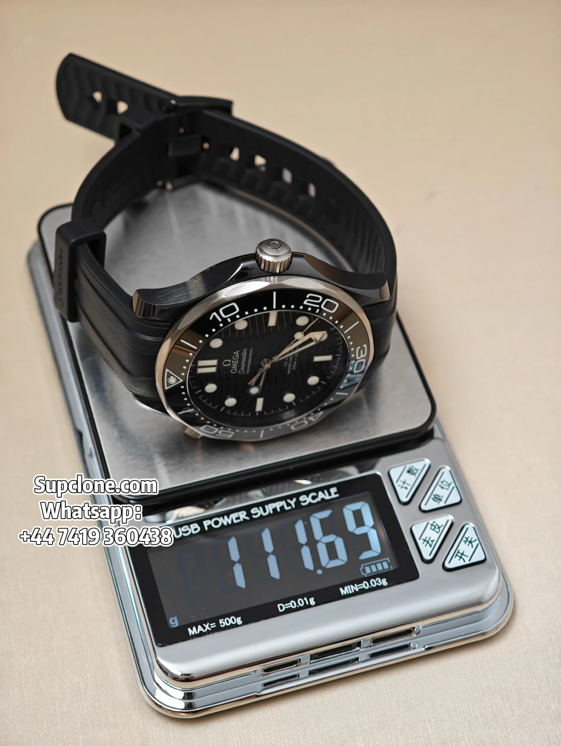 Omega Super Clone Seamaster Diver 300M 43.5mm Titanium Ceramic