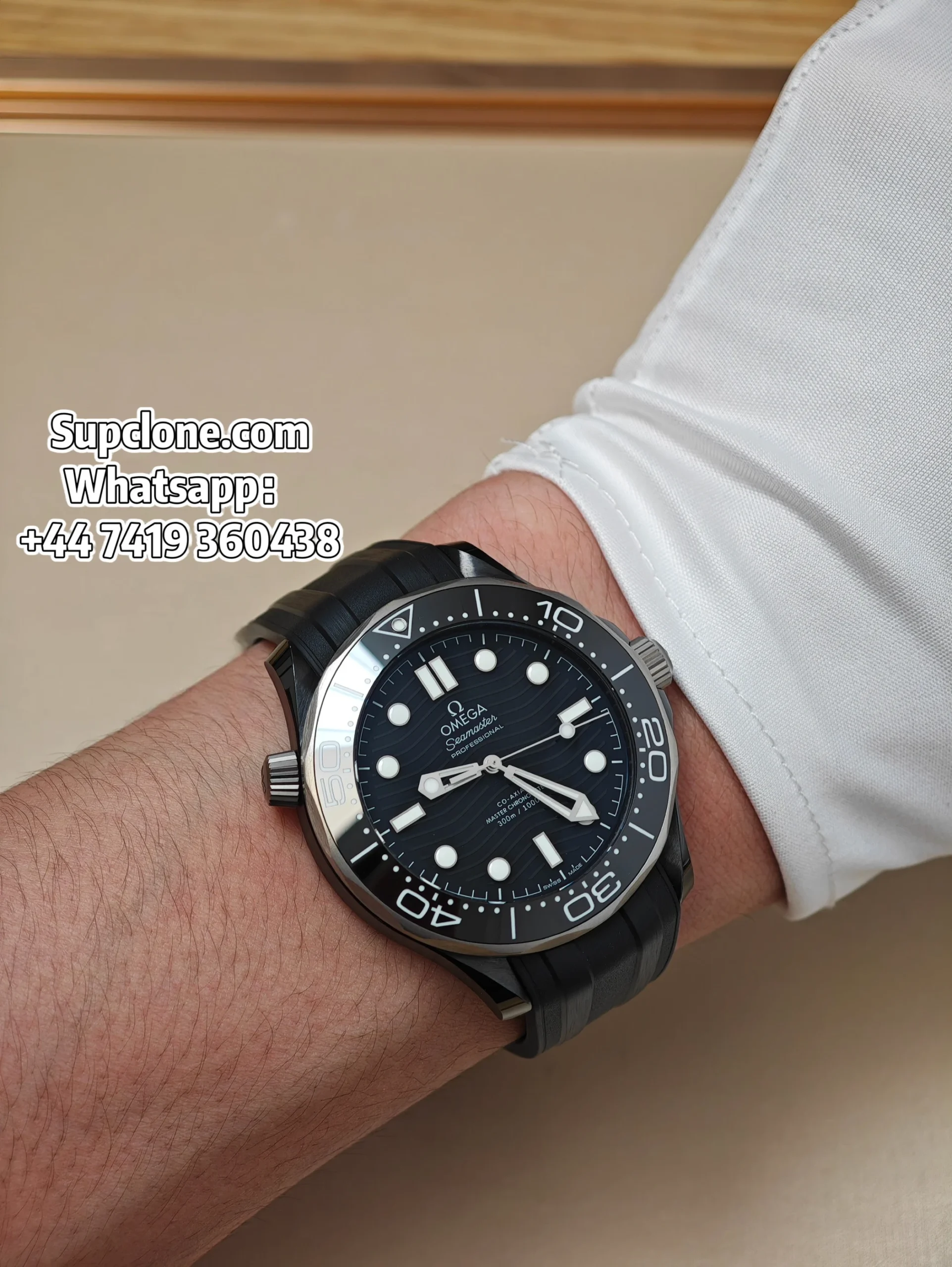 Omega Super Clone Seamaster Diver 300M 43.5mm Titanium Ceramic