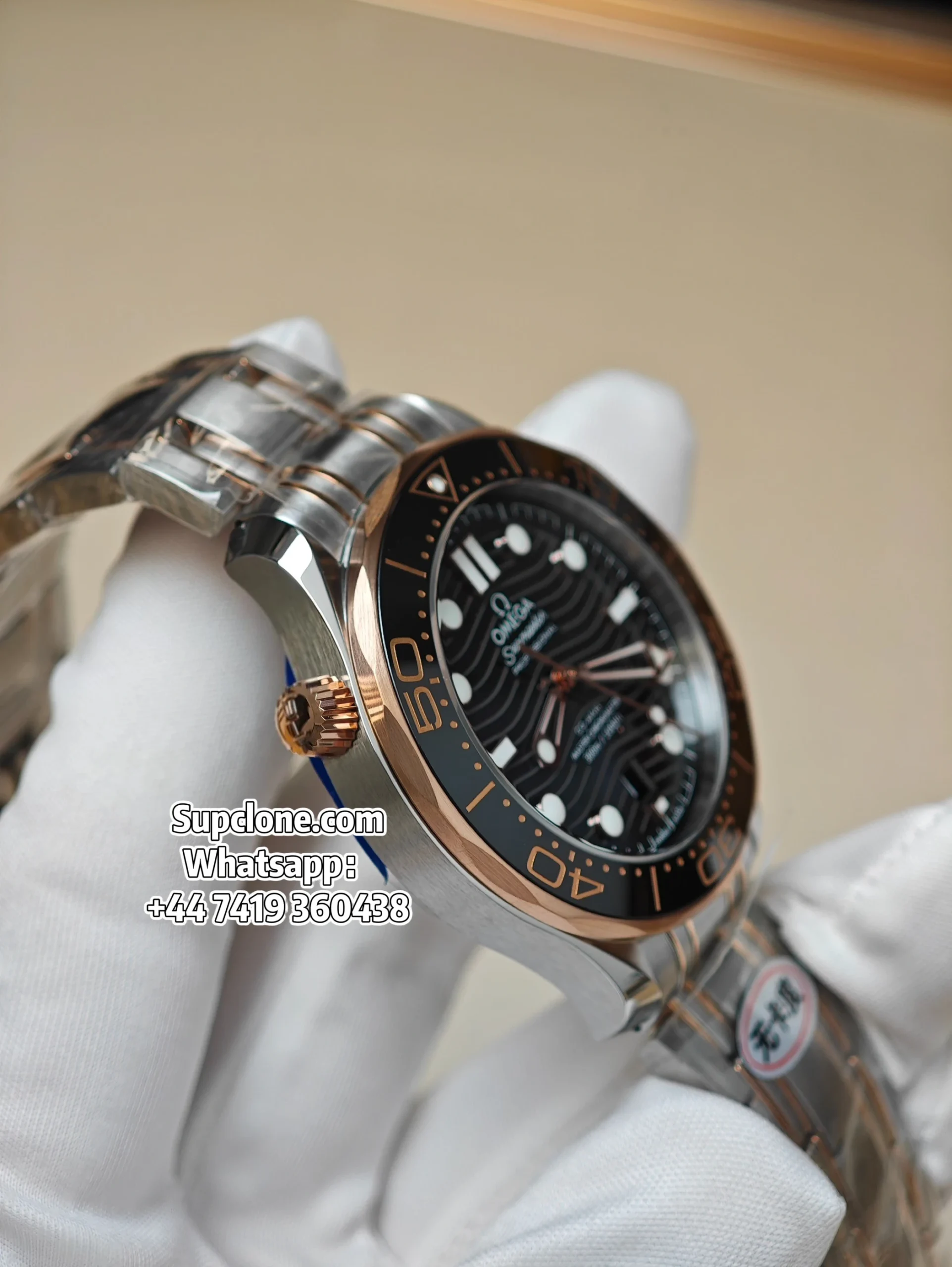 OMEGA Super Clone Seamaster Diver 300M 210.20.42.20.01.001 42mm Two-Tone Black