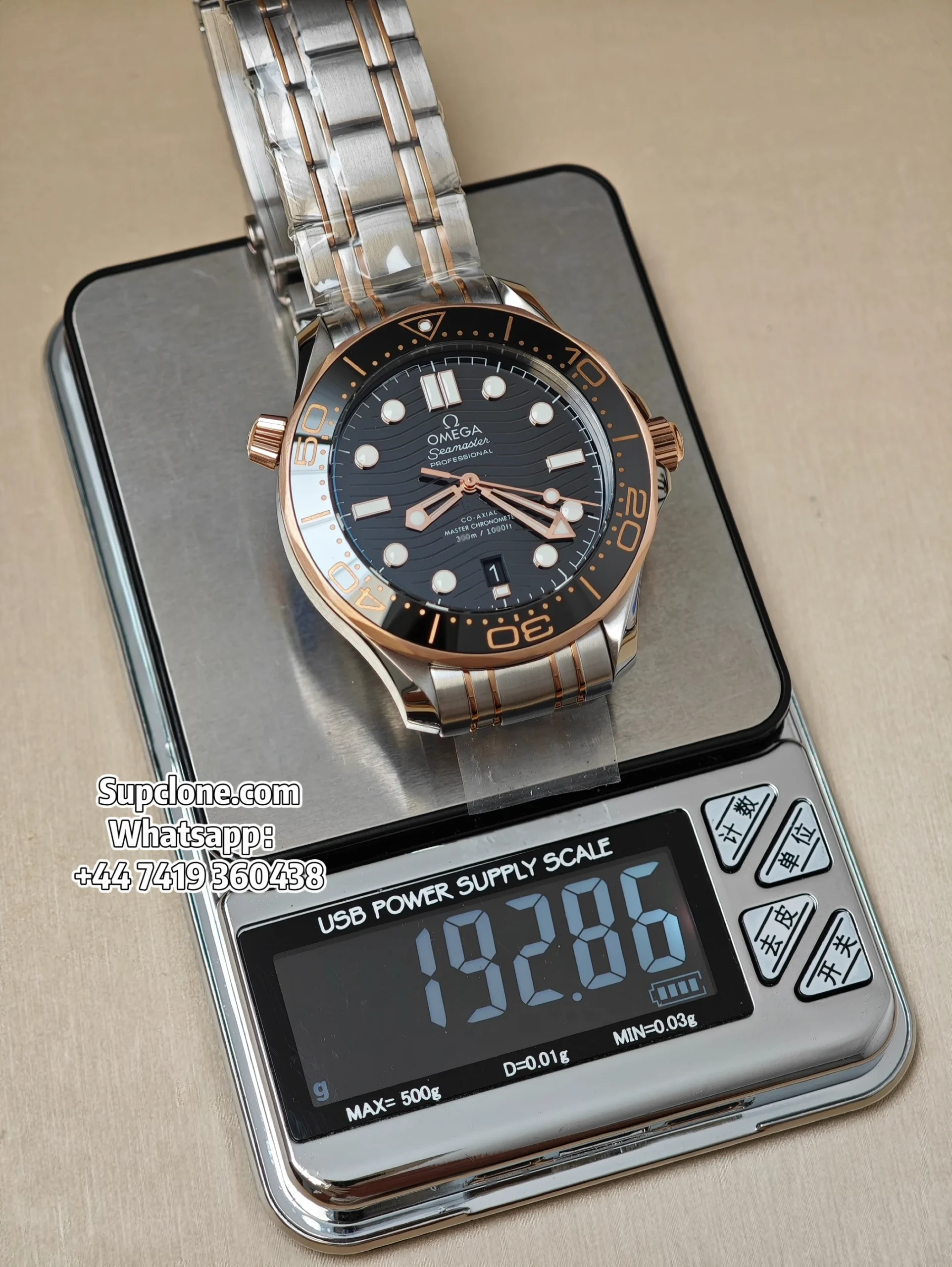 OMEGA Super Clone Seamaster Diver 300M 210.20.42.20.01.001 42mm Two-Tone Black