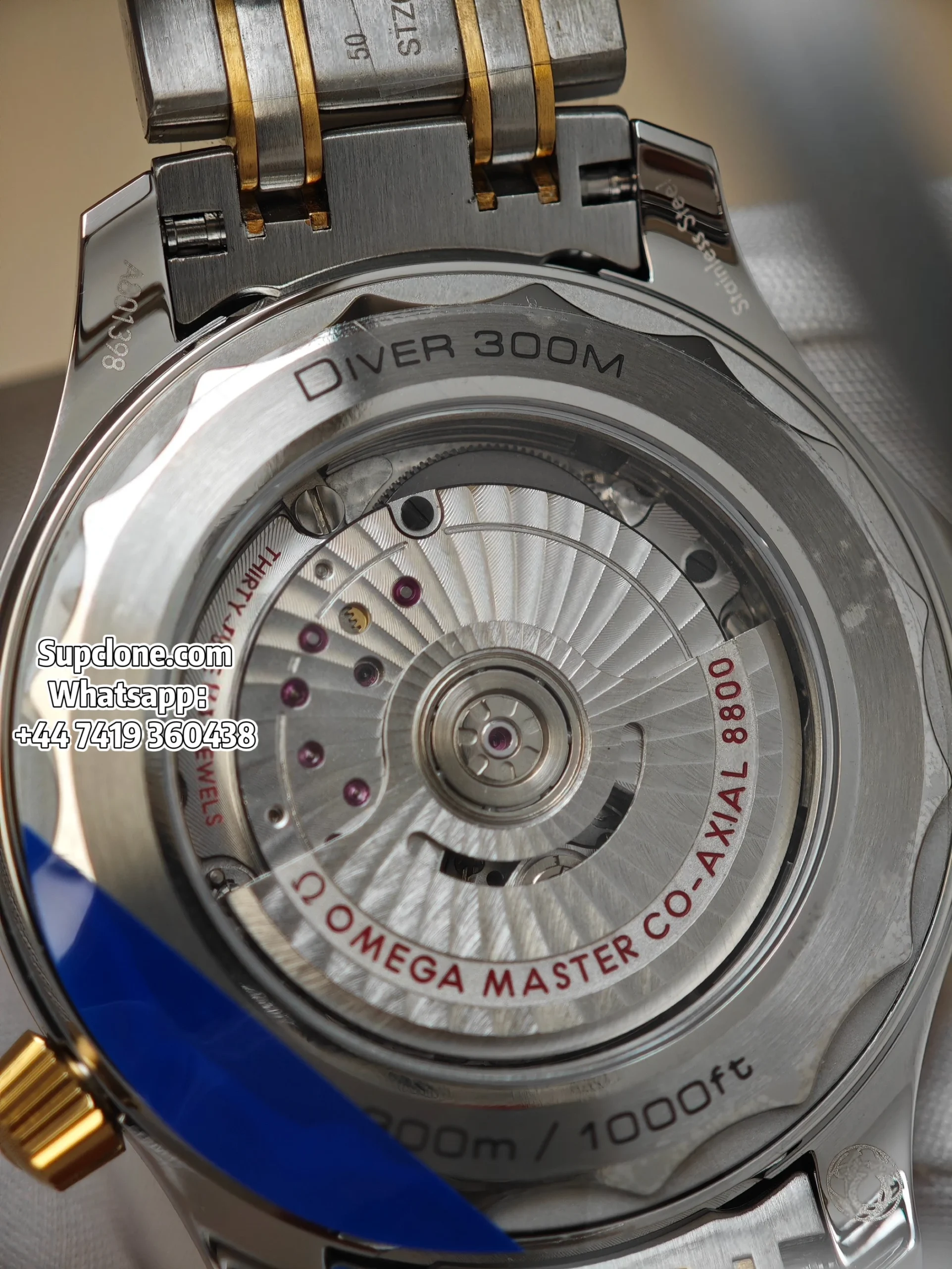 Omega Super Clone Seamaster Diver 300M 210.20.42.20.03.001 42mm Two-Tone (9) Omega Super Clone Seamaster Diver 300M 210.20.42.20.03.001 42mm Two-Tone