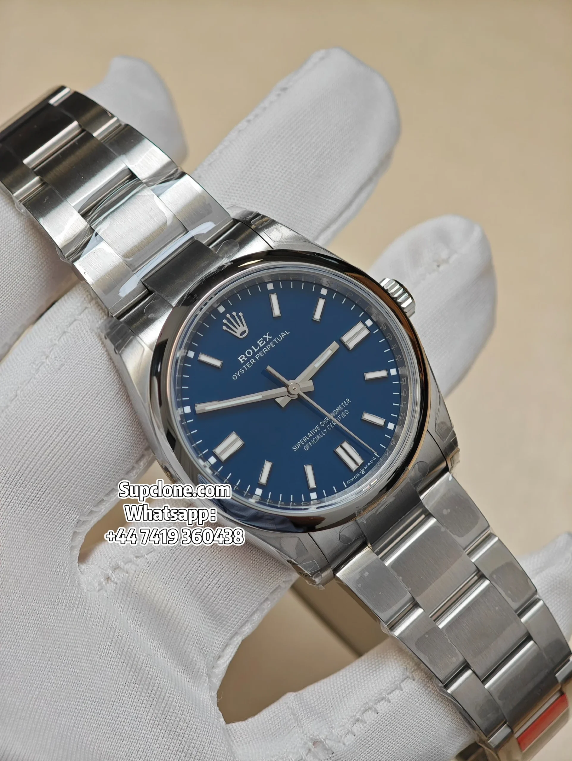 Rolex Super Clone Oyster Perpetual 36 126000-0015 Bright Blue Dial