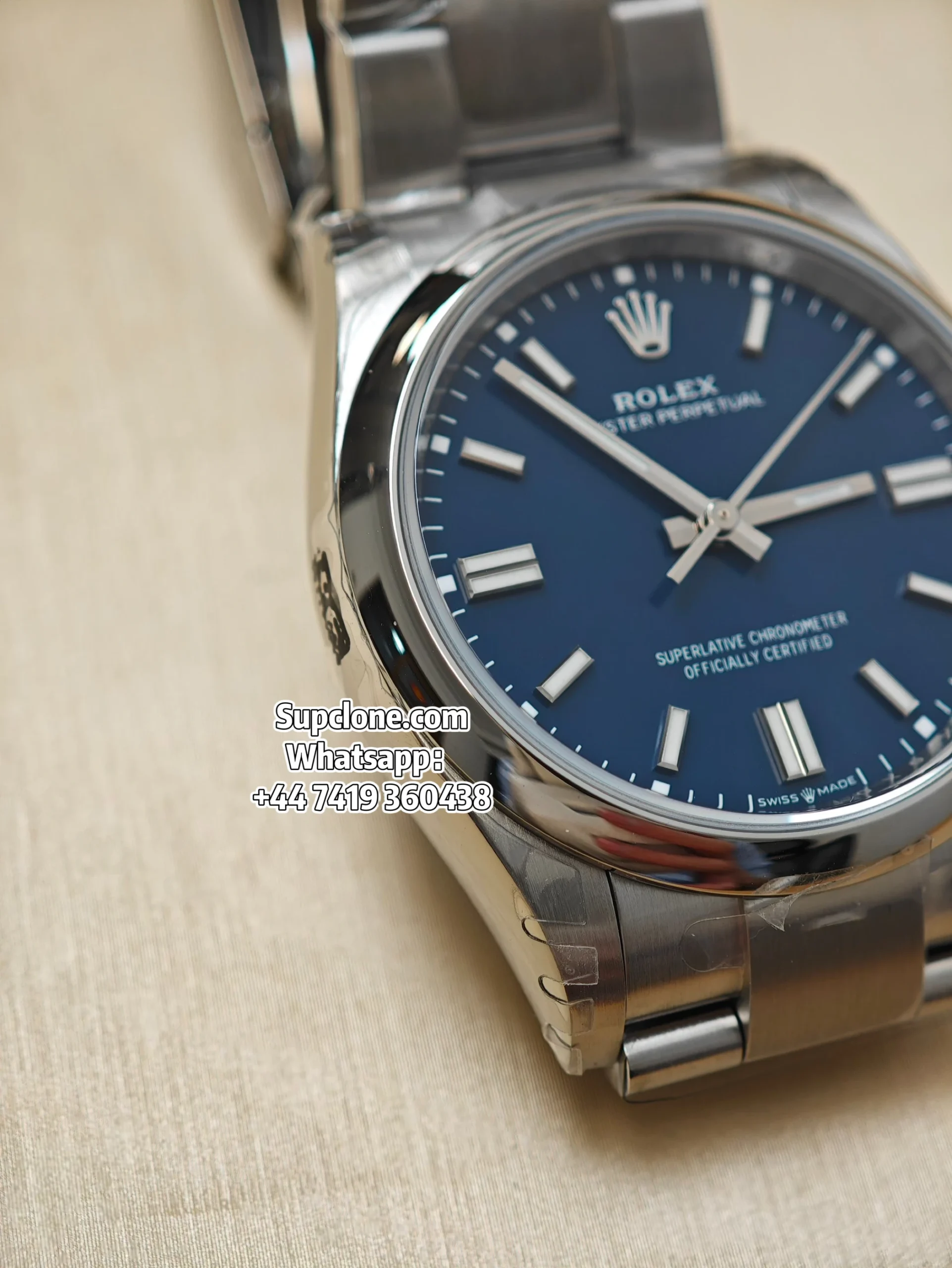 Rolex Super Clone Oyster Perpetual 36 126000-0015 Bright Blue Dial