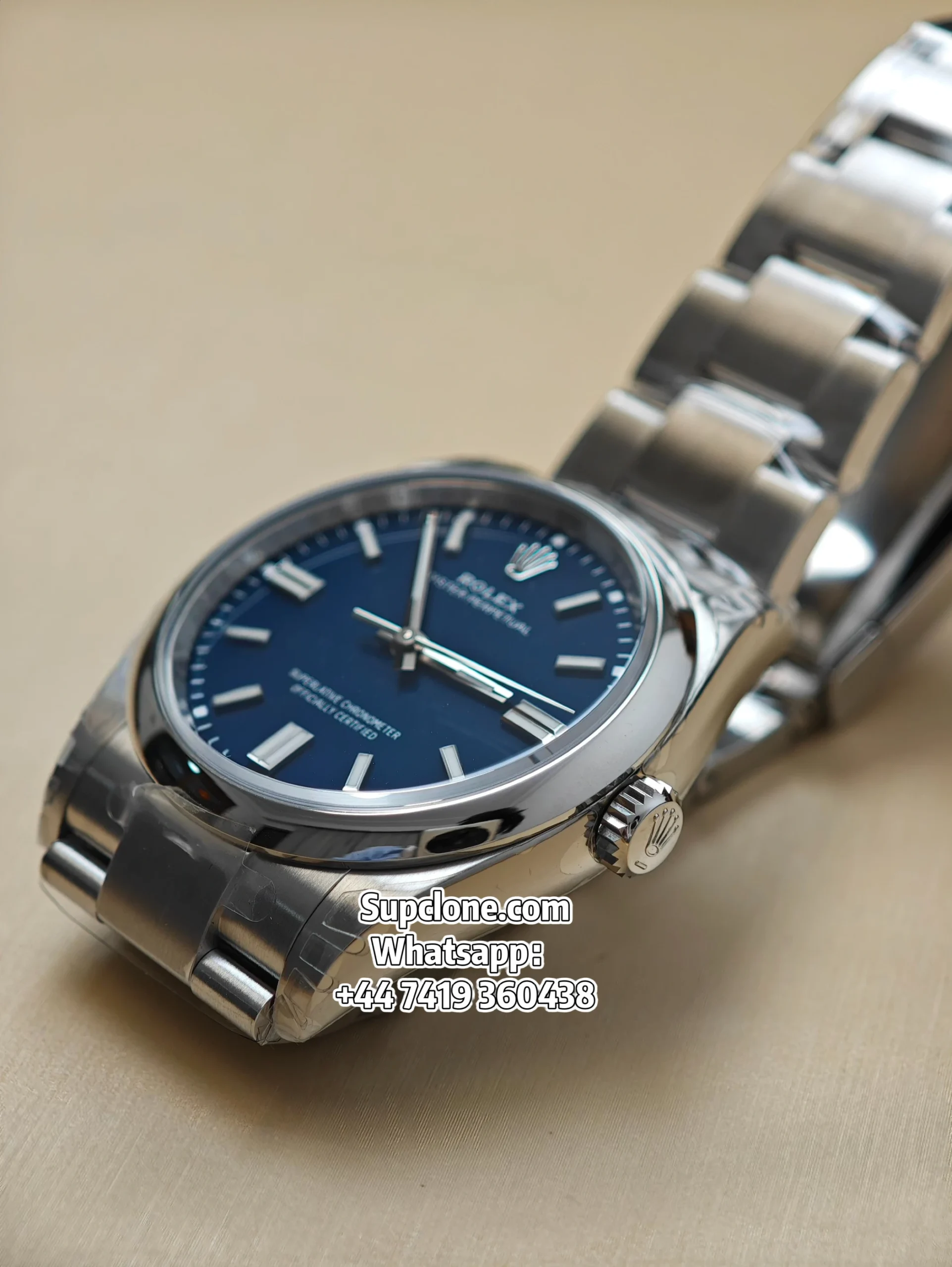 Rolex Super Clone Oyster Perpetual 36 126000-0015 Bright Blue Dial