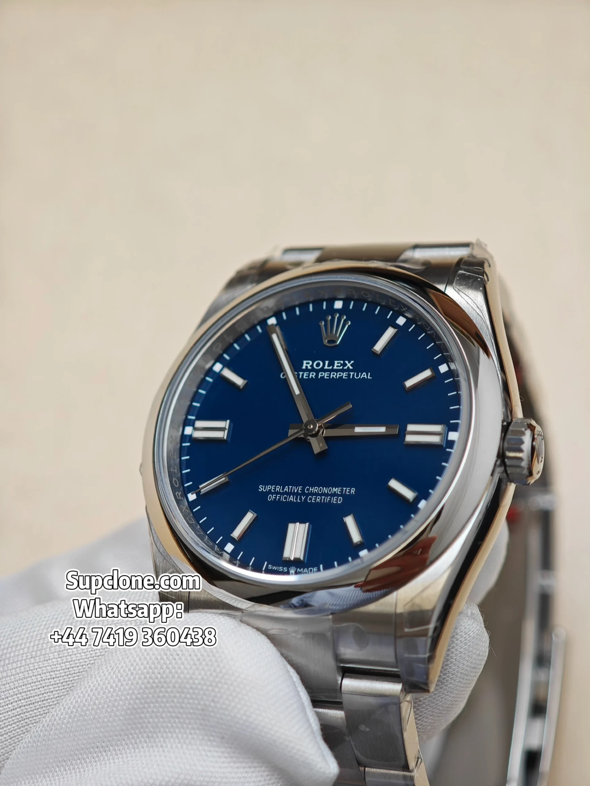 Rolex Super Clone Oyster Perpetual 36 126000-0015 Bright Blue Dial