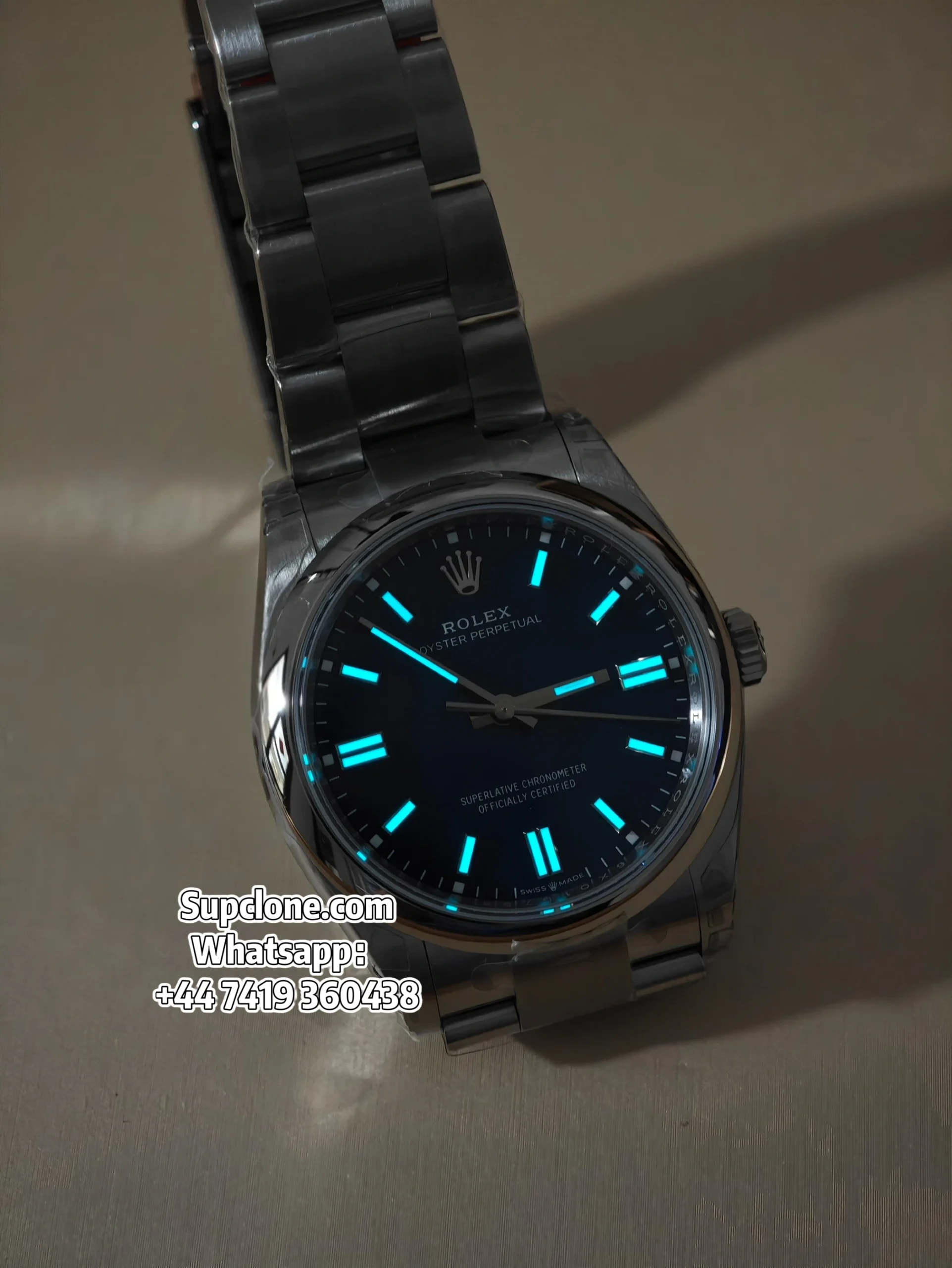 Rolex Super Clone Oyster Perpetual 36 126000-0015 Bright Blue Dial