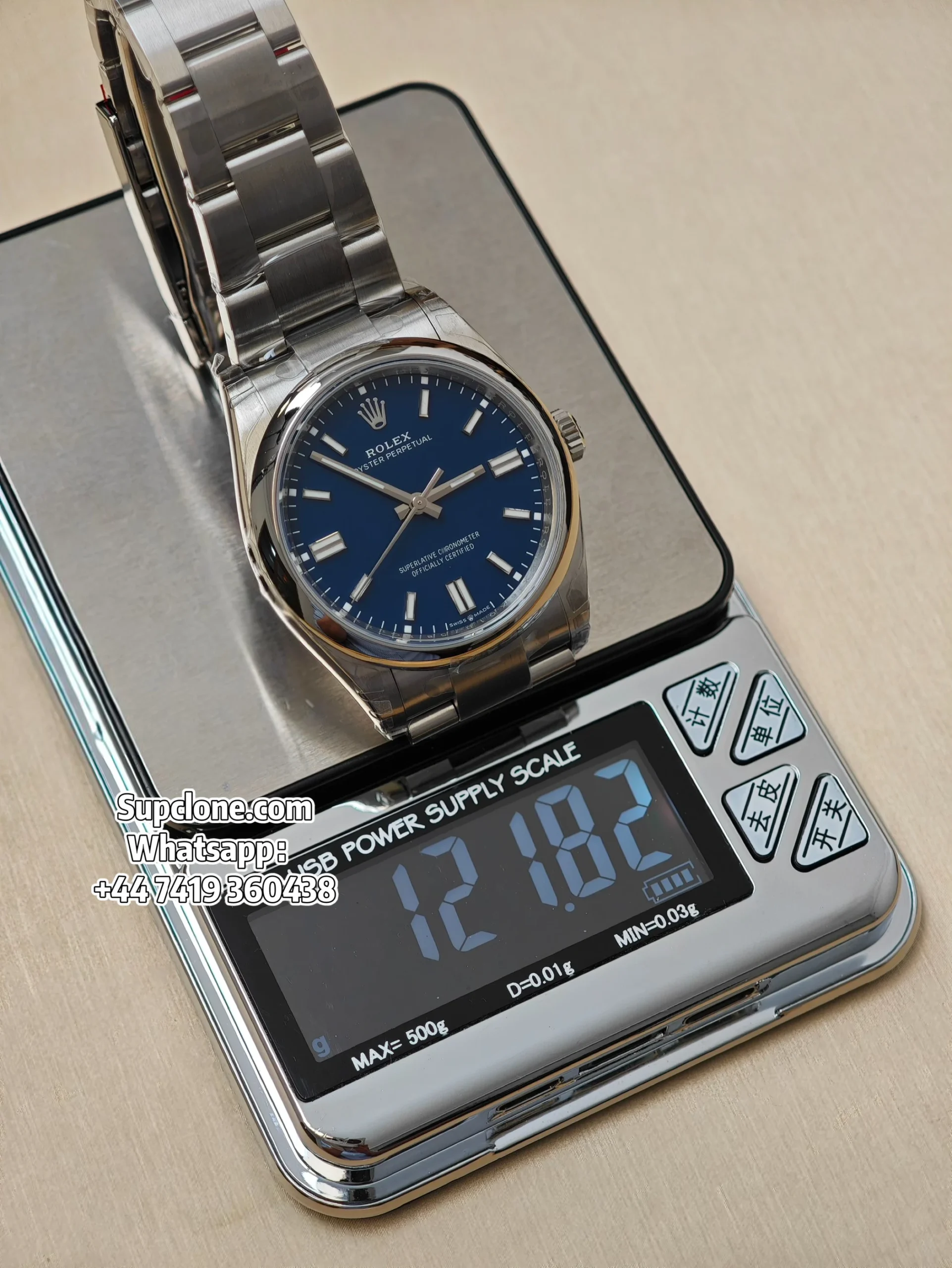 Rolex Super Clone Oyster Perpetual 36 126000-0015 Bright Blue Dial