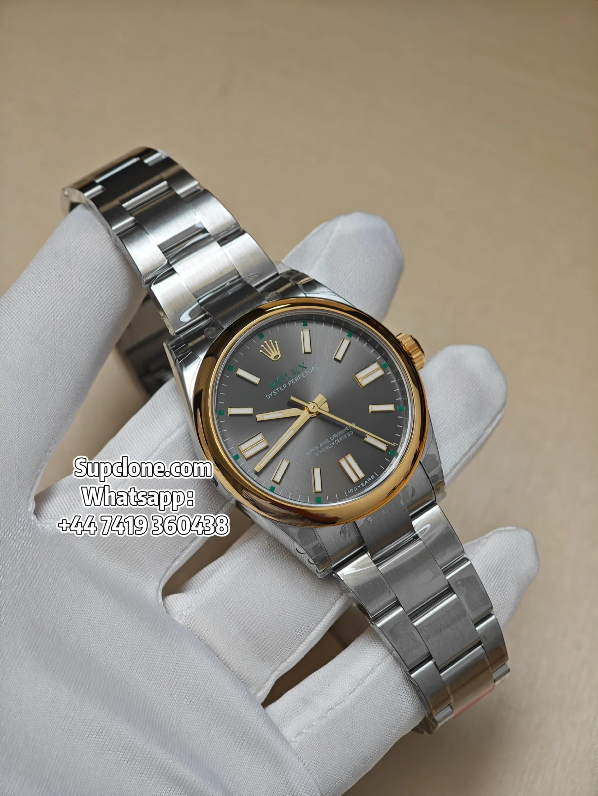 Rolex Super Clone Oyster Perpetual M134303 100 Years Slate Dial 41MM
