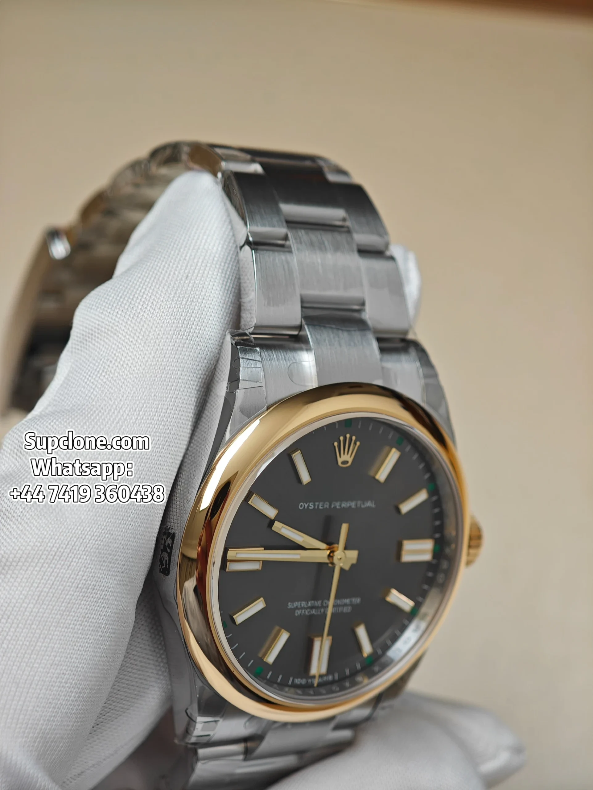 Rolex Super Clone Oyster Perpetual M134303 100 Years Slate Dial 41MM