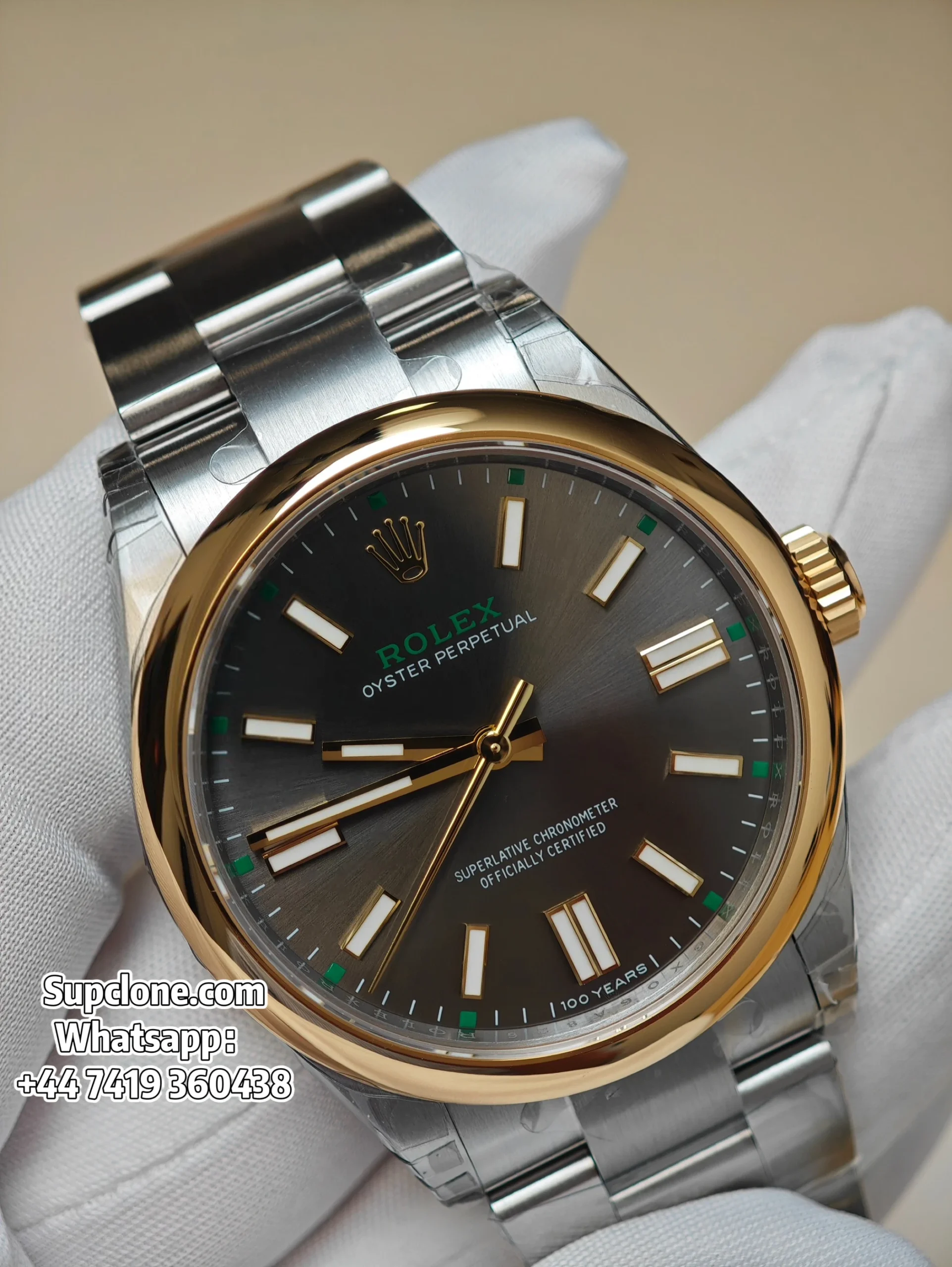 Rolex Super Clone Oyster Perpetual M134303 100 Years Slate Dial 41MM
