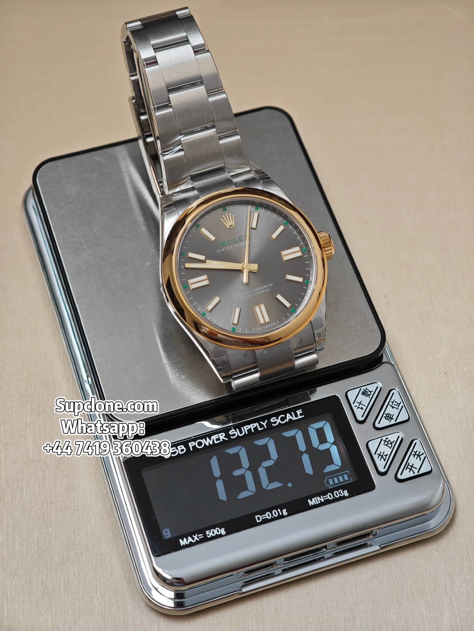 Rolex Super Clone Oyster Perpetual M134303 100 Years Slate Dial 41MM
