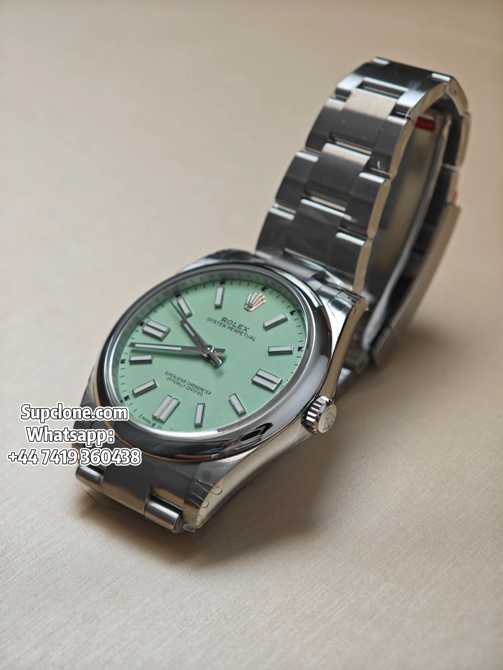 Rolex Super Clone Oyster Perpetual Olive Green Dial 41mm M134300-0006 3230 Movement