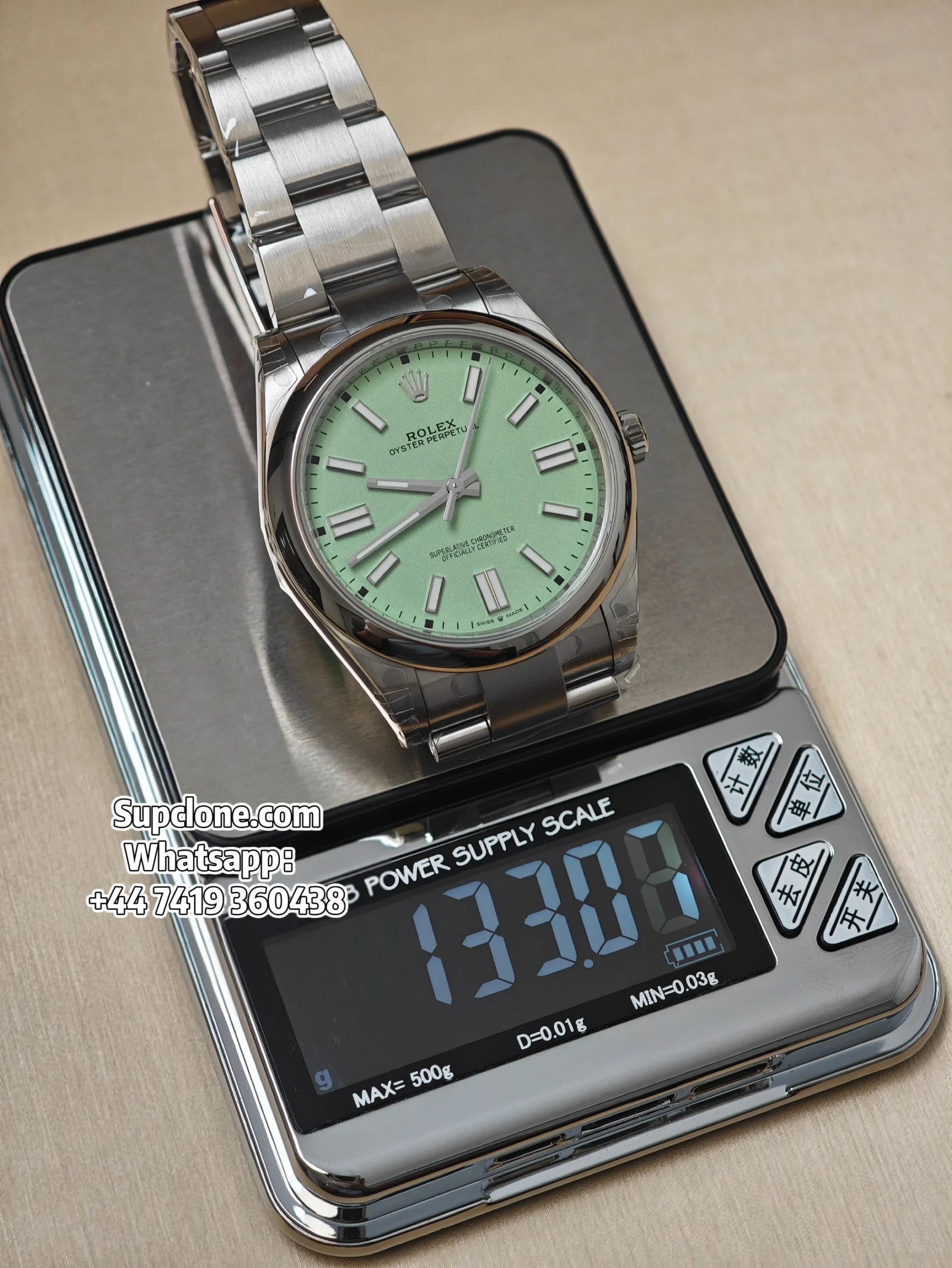 Rolex Super Clone Oyster Perpetual Olive Green Dial 41mm M134300-0006 3230 Movement