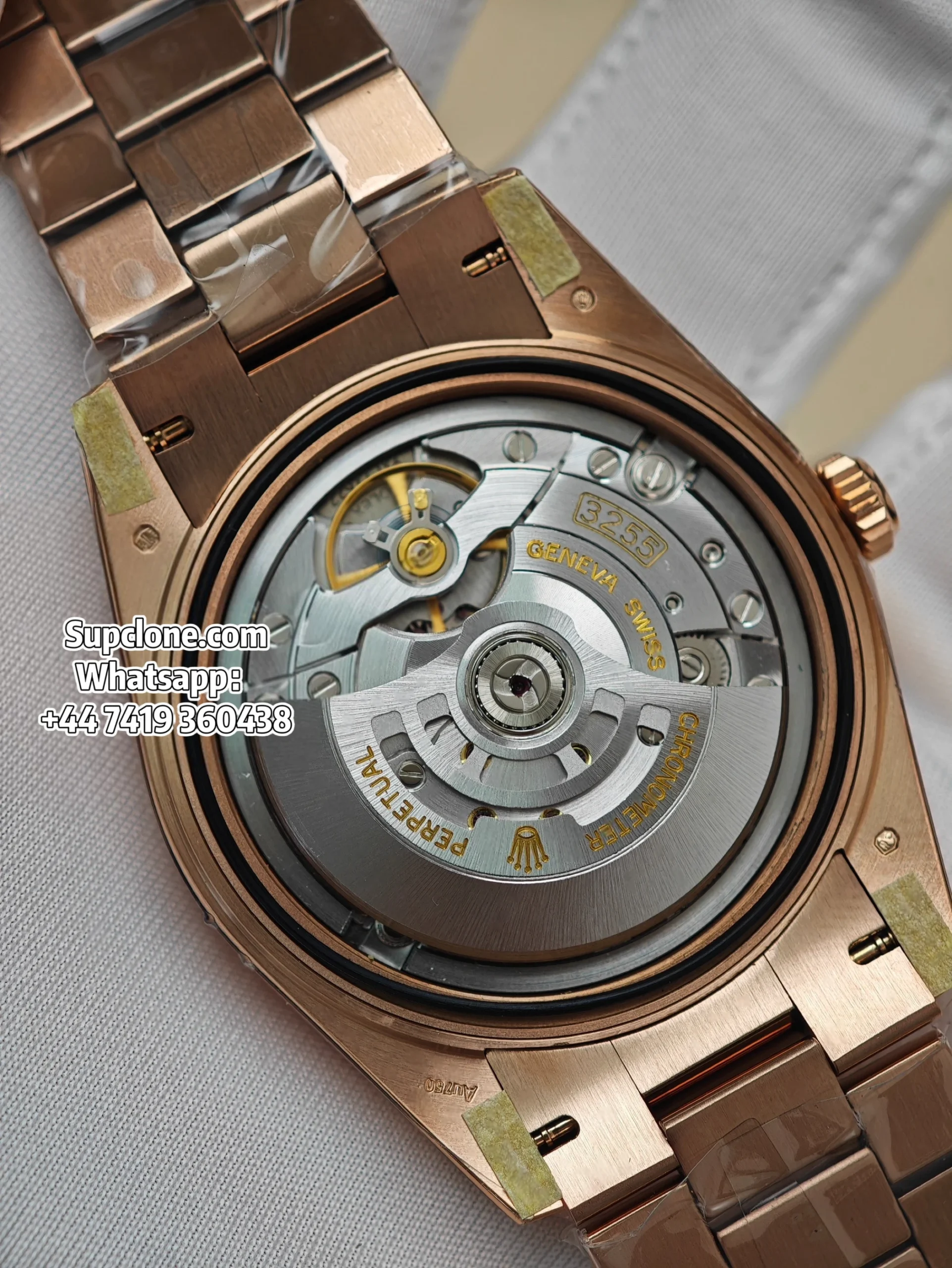 Rolex Super Clone Watches Day Date 18K Rose Gold Diamond Chocolate Dial 40mm (10) Rolex Super Clone Watches Day Date 18K Rose Gold Diamond Chocolate Dial 40mm m228235