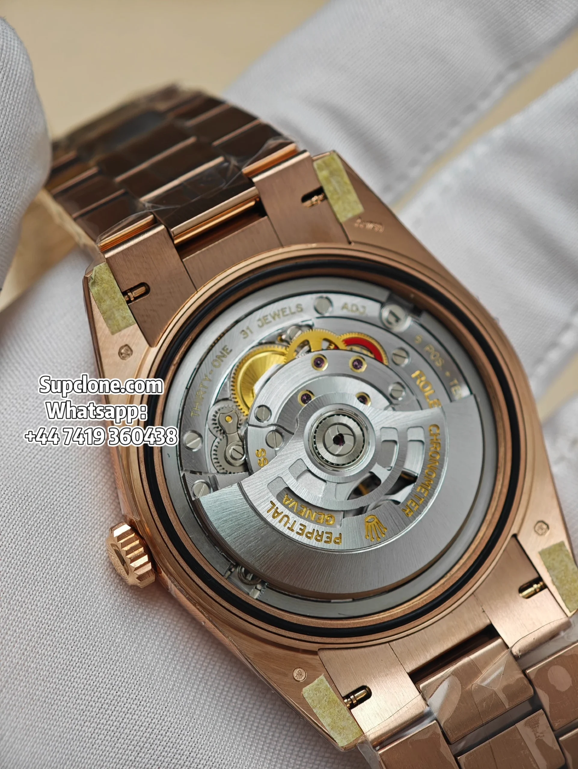 Rolex Super Clone Watches Day Date 18K Rose Gold Diamond Chocolate Dial 40mm (12) Rolex Super Clone Watches Day Date 18K Rose Gold Diamond Chocolate Dial 40mm m228235