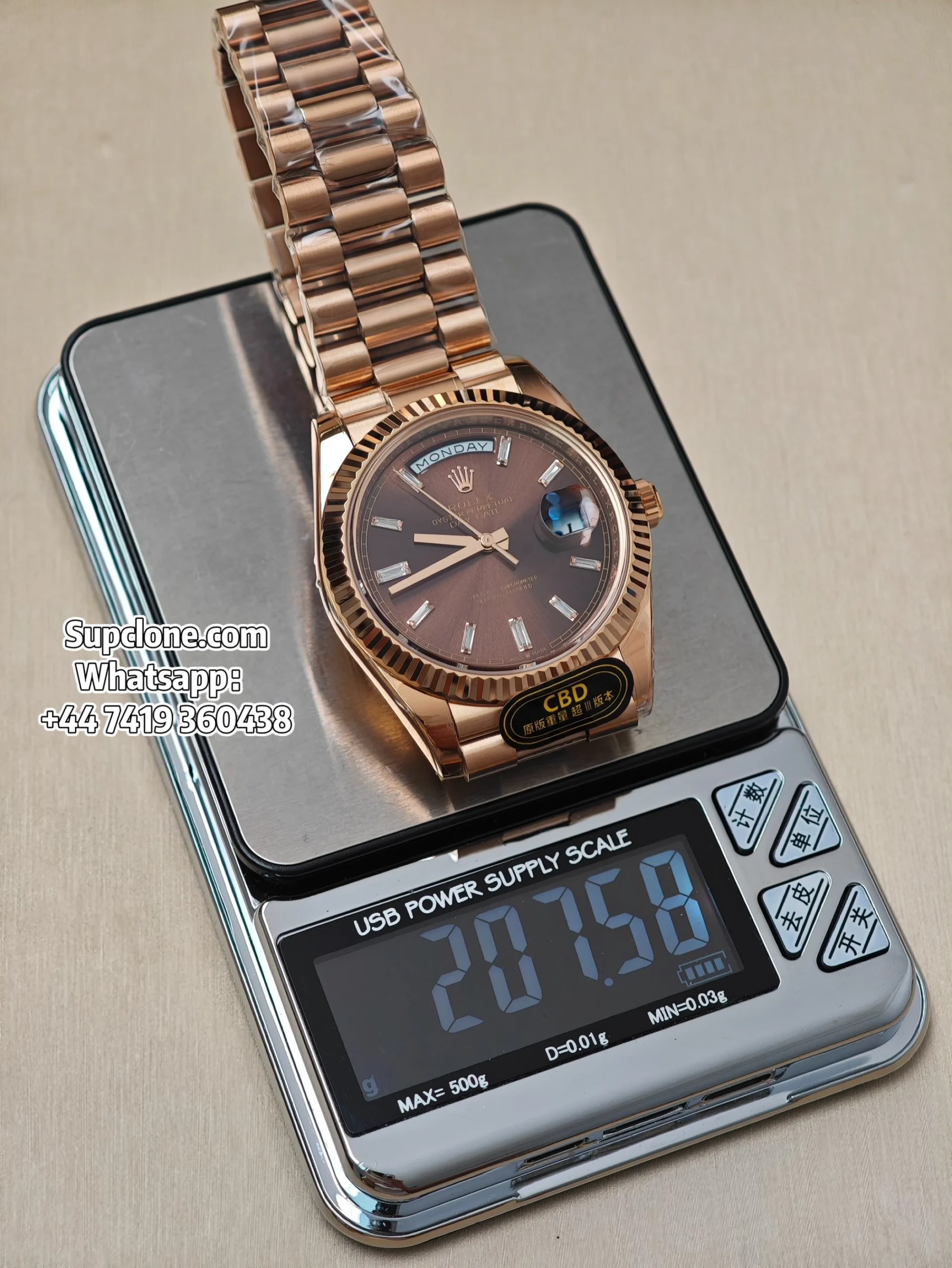 Rolex Super Clone Watches Day Date 18K Rose Gold Diamond Chocolate Dial 40mm (23) Rolex Super Clone Watches Day Date 18K Rose Gold Diamond Chocolate Dial 40mm m228235