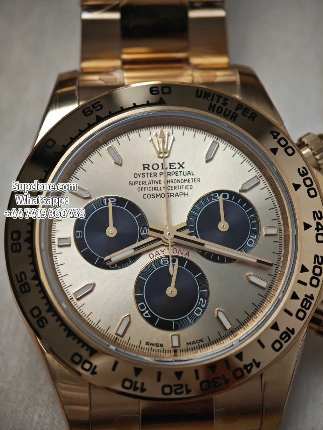 Rolex Super Clone Watches Daytona 18K Gold M126508-0006 4131 Movement (11) Rolex Super Clone Watches Daytona 18K Gold M126508-0006 4131 Movement