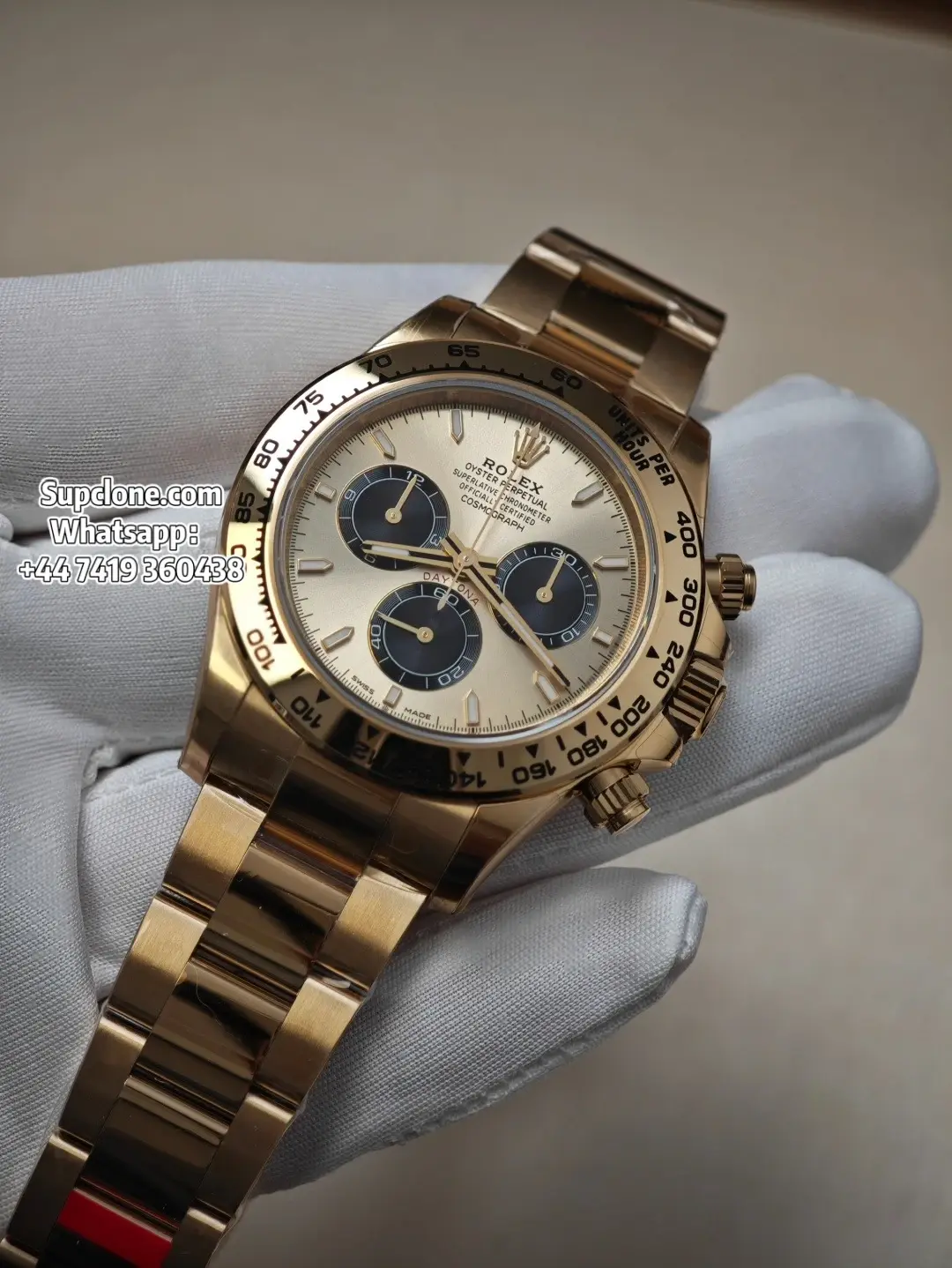 Rolex Super Clone Watches Daytona 18K Gold M126508-0006 4131 Movement (13) Rolex Super Clone Watches Daytona 18K Gold M126508-0006 4131 Movement