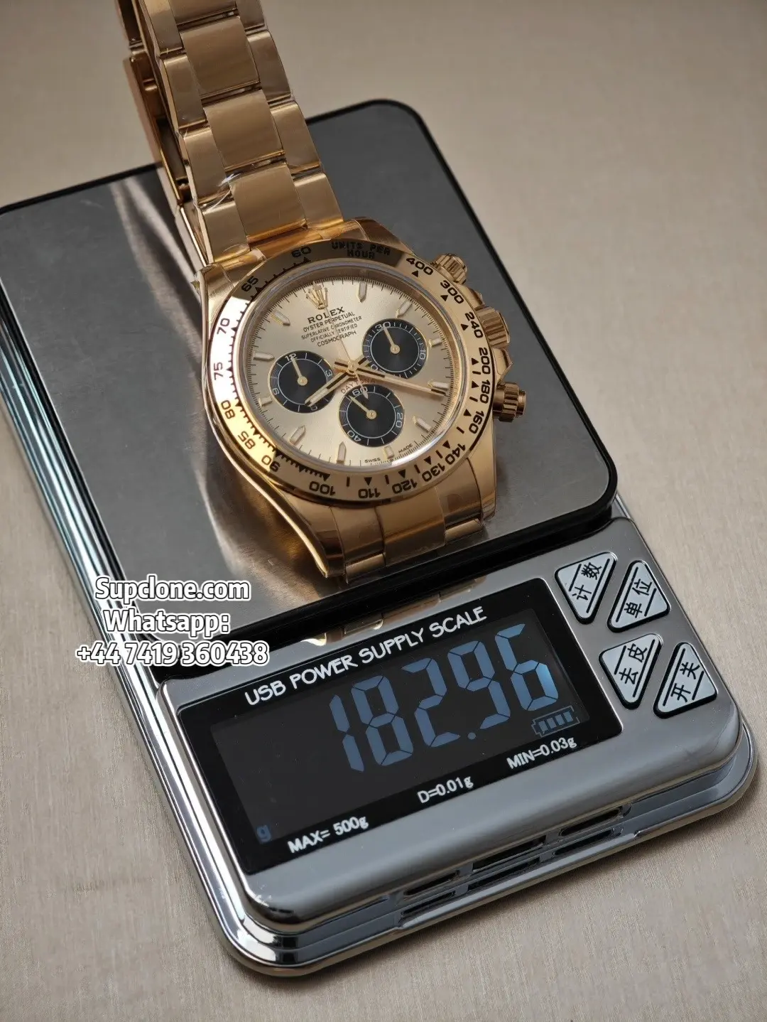 Rolex Super Clone Watches Daytona 18K Gold M126508-0006 4131 Movement (17) Rolex Super Clone Watches Daytona 18K Gold M126508-0006 4131 Movement