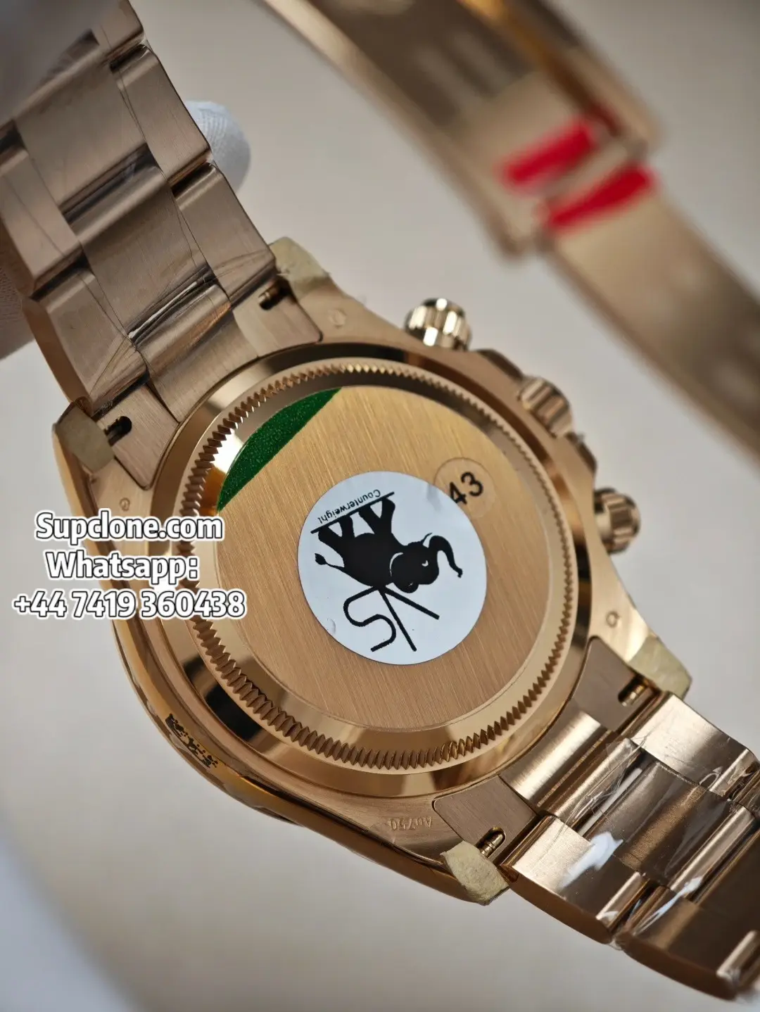 Rolex Super Clone Watches Daytona 18K Gold M126508-0006 4131 Movement (8) Rolex Super Clone Watches Daytona 18K Gold M126508-0006 4131 Movement