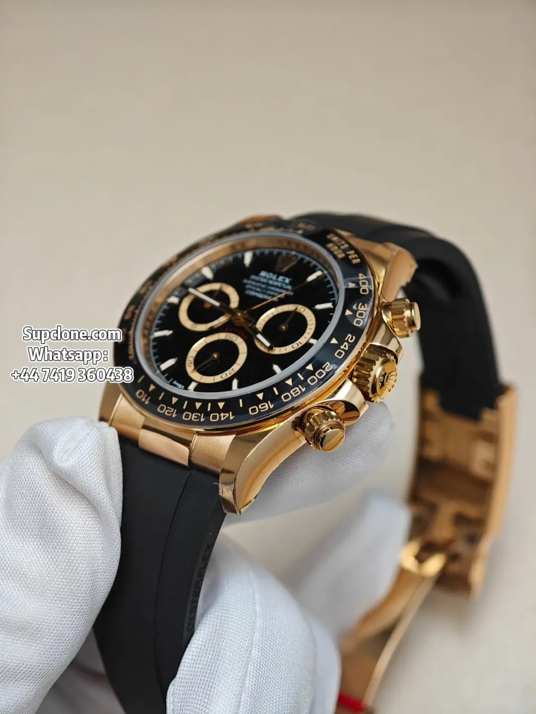 Rolex Super Clone Watches Daytona 18k Gold M126518ln-0008 4131 Movement (10) Rolex Super Clone Watches Daytona 18k Gold M126518ln-0008 4131 Movement