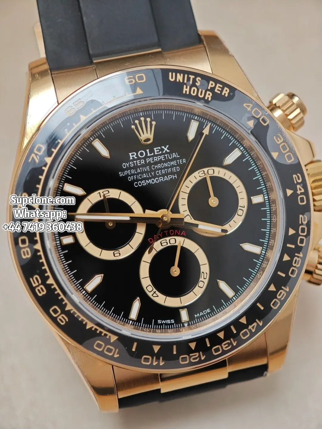 Rolex Super Clone Watches Daytona 18k Gold M126518ln-0008 4131 Movement (11) Rolex Super Clone Watches Daytona 18k Gold M126518ln-0008 4131 Movement