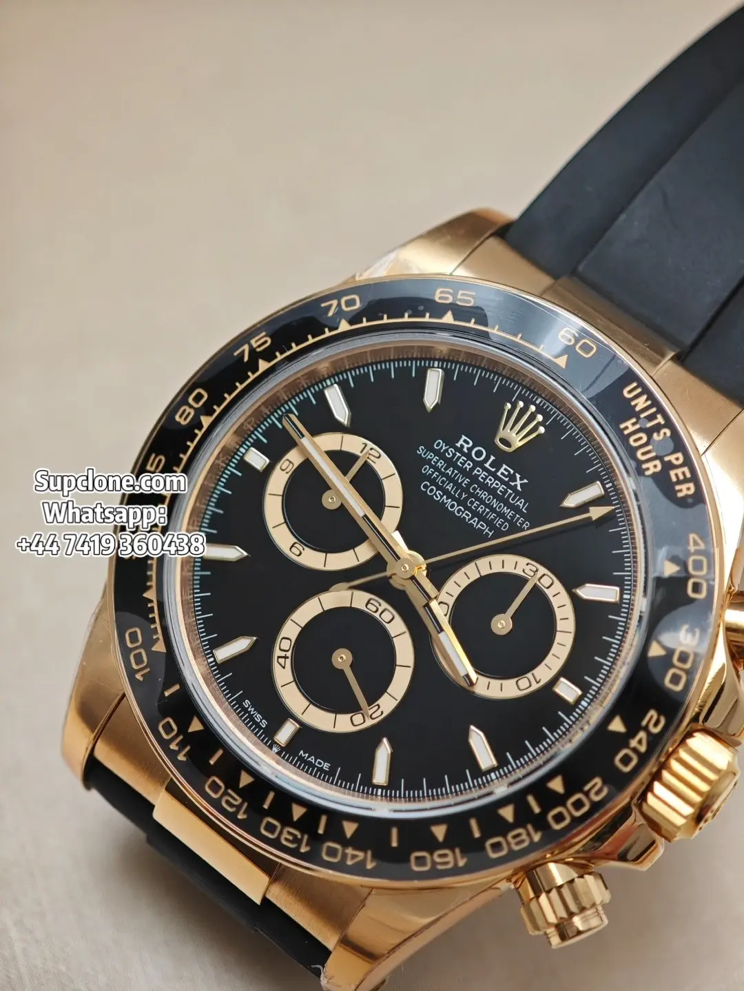 Rolex Super Clone Watches Daytona 18k Gold M126518ln-0008 4131 Movement (12) Rolex Super Clone Watches Daytona 18k Gold M126518ln-0008 4131 Movement