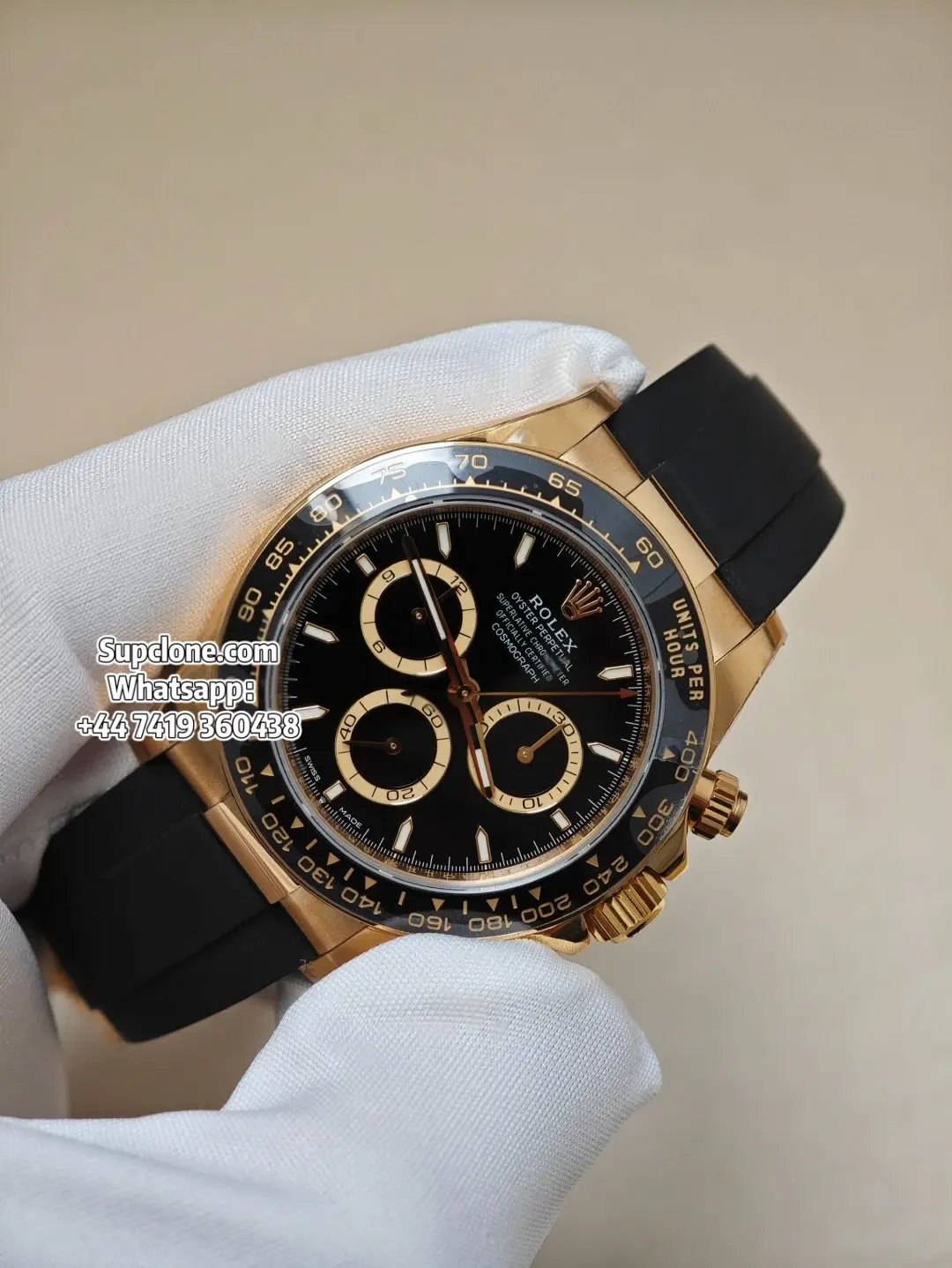 Rolex Super Clone Watches Daytona 18k Gold M126518ln-0008 4131 Movement (14) Rolex Super Clone Watches Daytona 18k Gold M126518ln-0008 4131 Movement