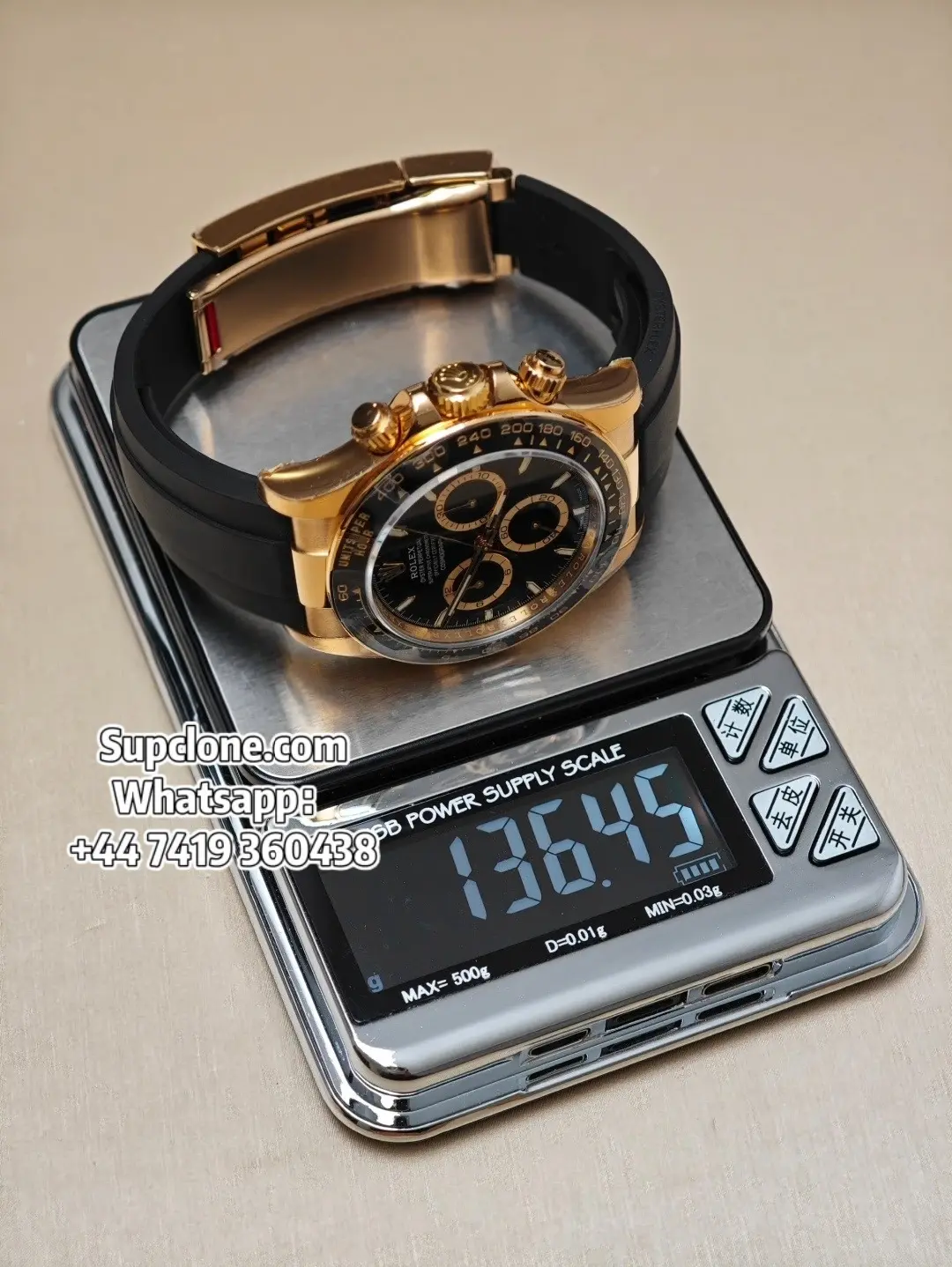 Rolex Super Clone Watches Daytona 18k Gold M126518ln-0008 4131 Movement (16) Rolex Super Clone Watches Daytona 18k Gold M126518ln-0008 4131 Movement