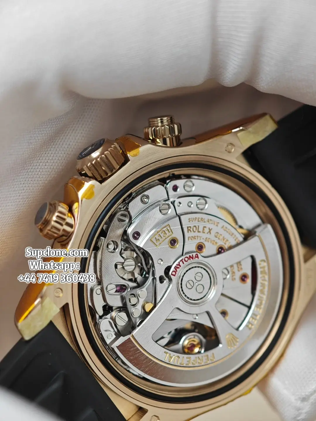 Rolex Super Clone Watches Daytona Gold Diamond M126518ln-0006 4131 Movement (13) Rolex Super Clone Watches Daytona Gold Diamond M126518ln-0006 4131 Movement