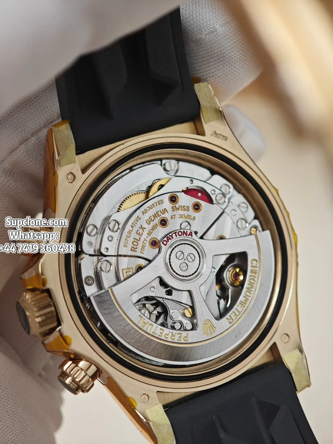 Rolex Super Clone Watches Daytona Gold Diamond M126518ln-0006 4131 Movement (15) Rolex Super Clone Watches Daytona Gold Diamond M126518ln-0006 4131 Movement